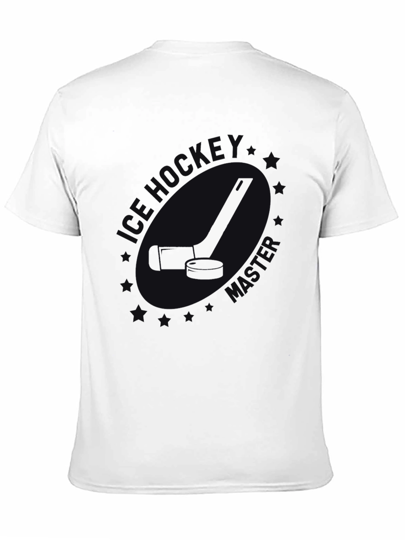 Mens Black Ice Hockey T-Shirt