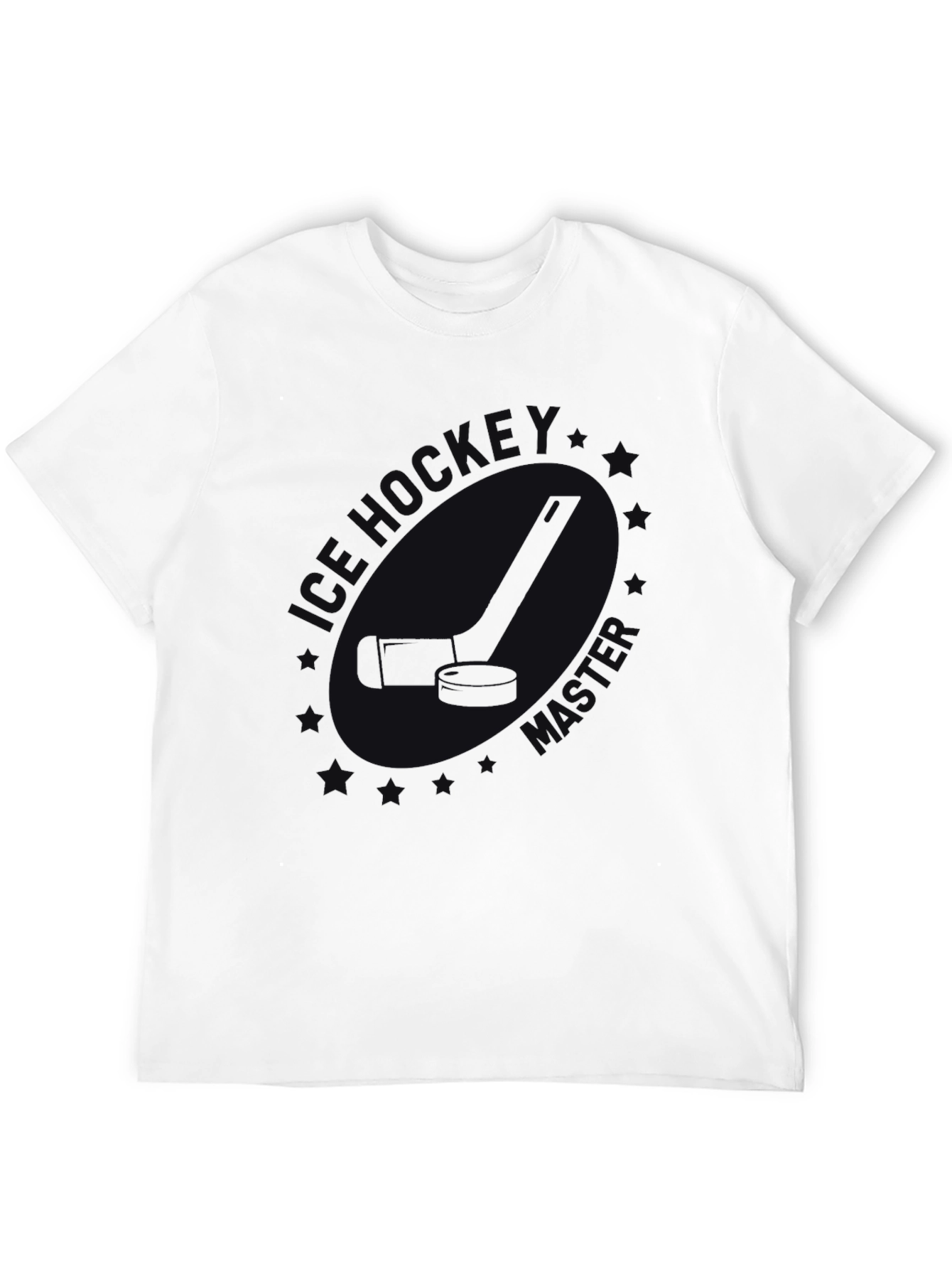 Mens Black Ice Hockey T-Shirt