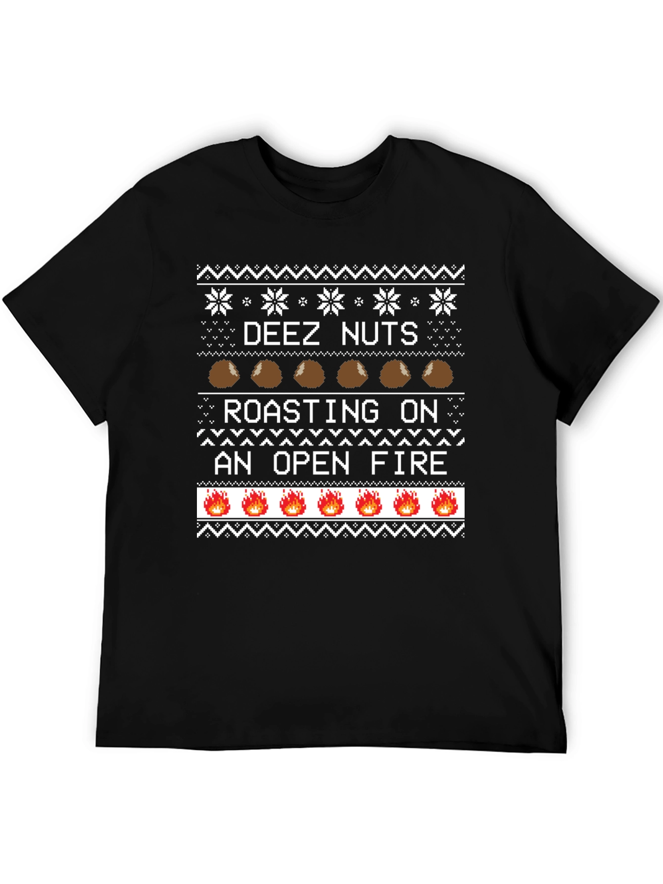 Deez Nuts Roasting Ugly Christmas Sweater T-Shirt