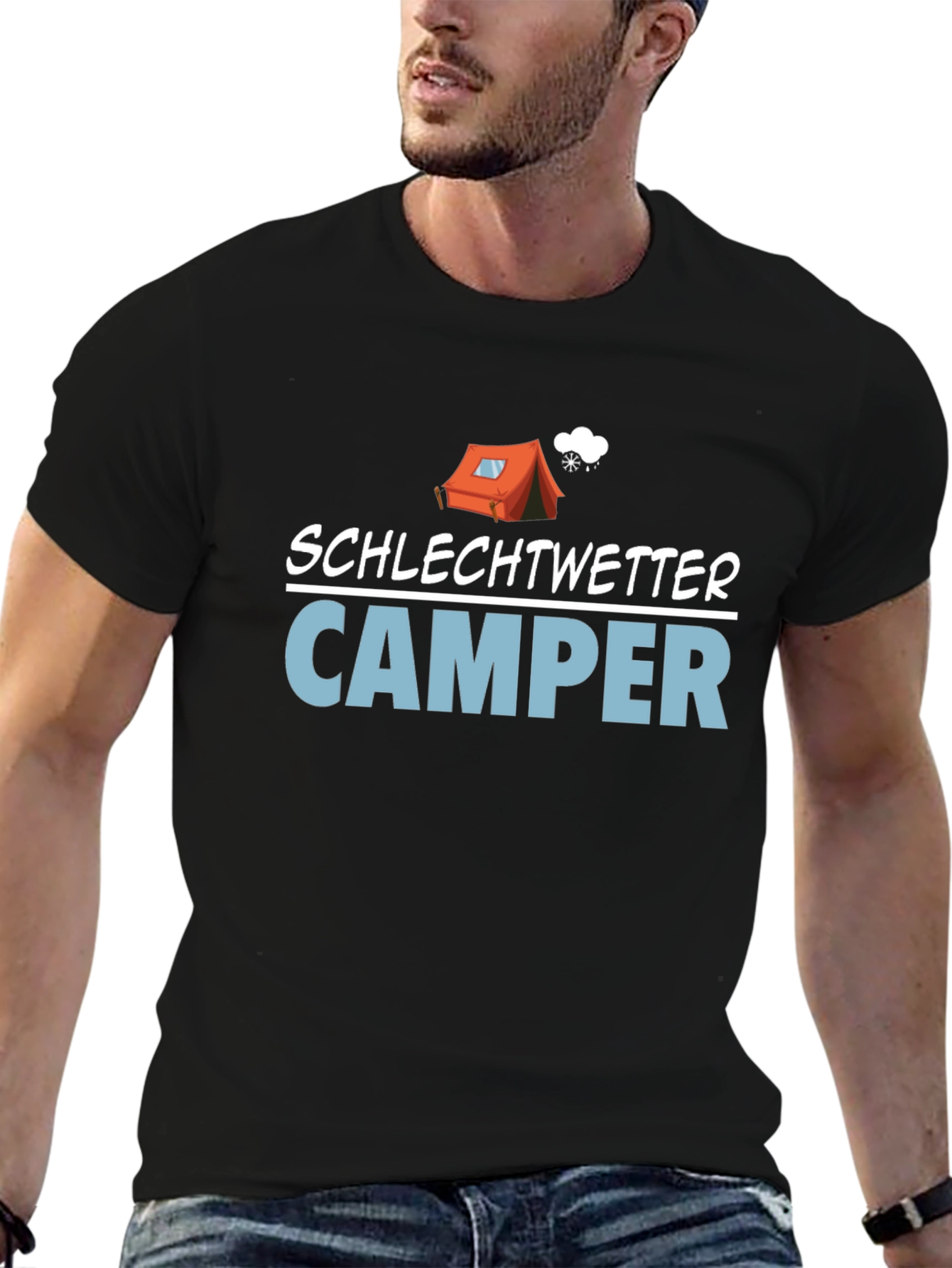 Bad Weather Camper T-Shirt - Camping Humor