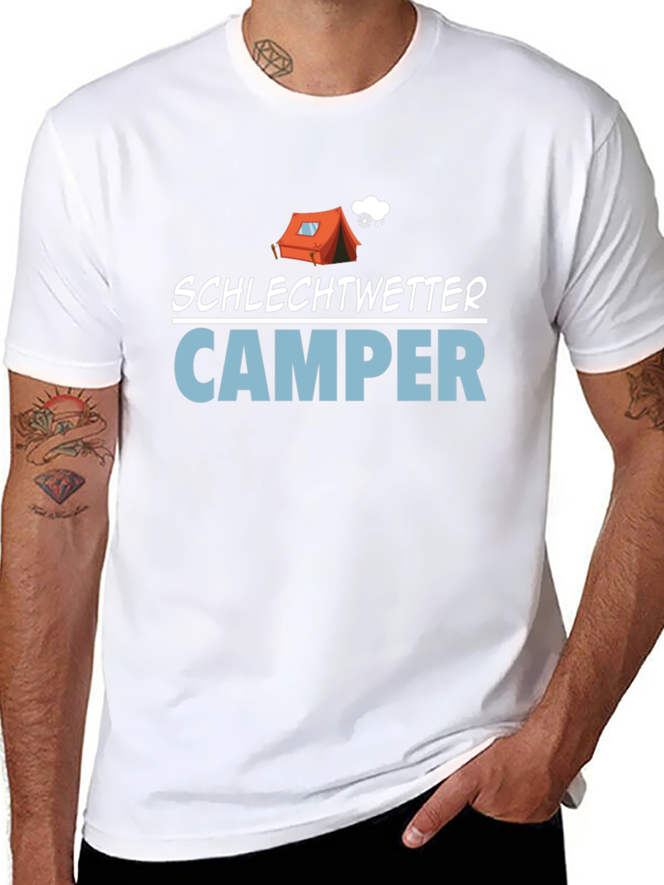 Bad Weather Camper T-Shirt - Camping Humor
