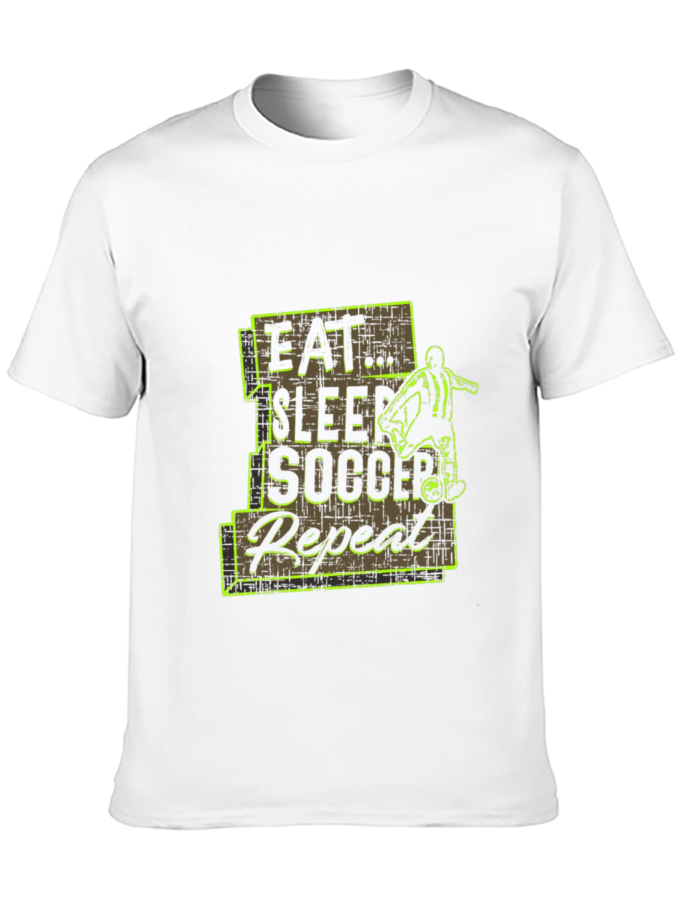 Eat Sleep Soccer Repeat Black T-Shirt