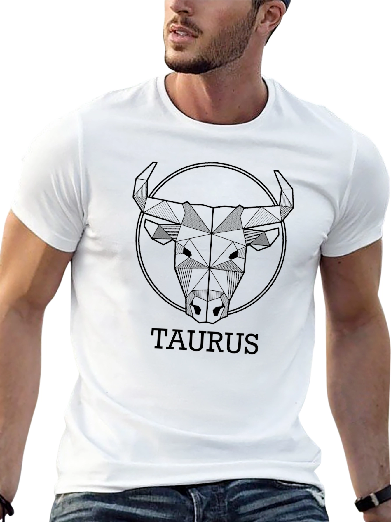 Taurus Zodiac Sign Black Graphic Tee