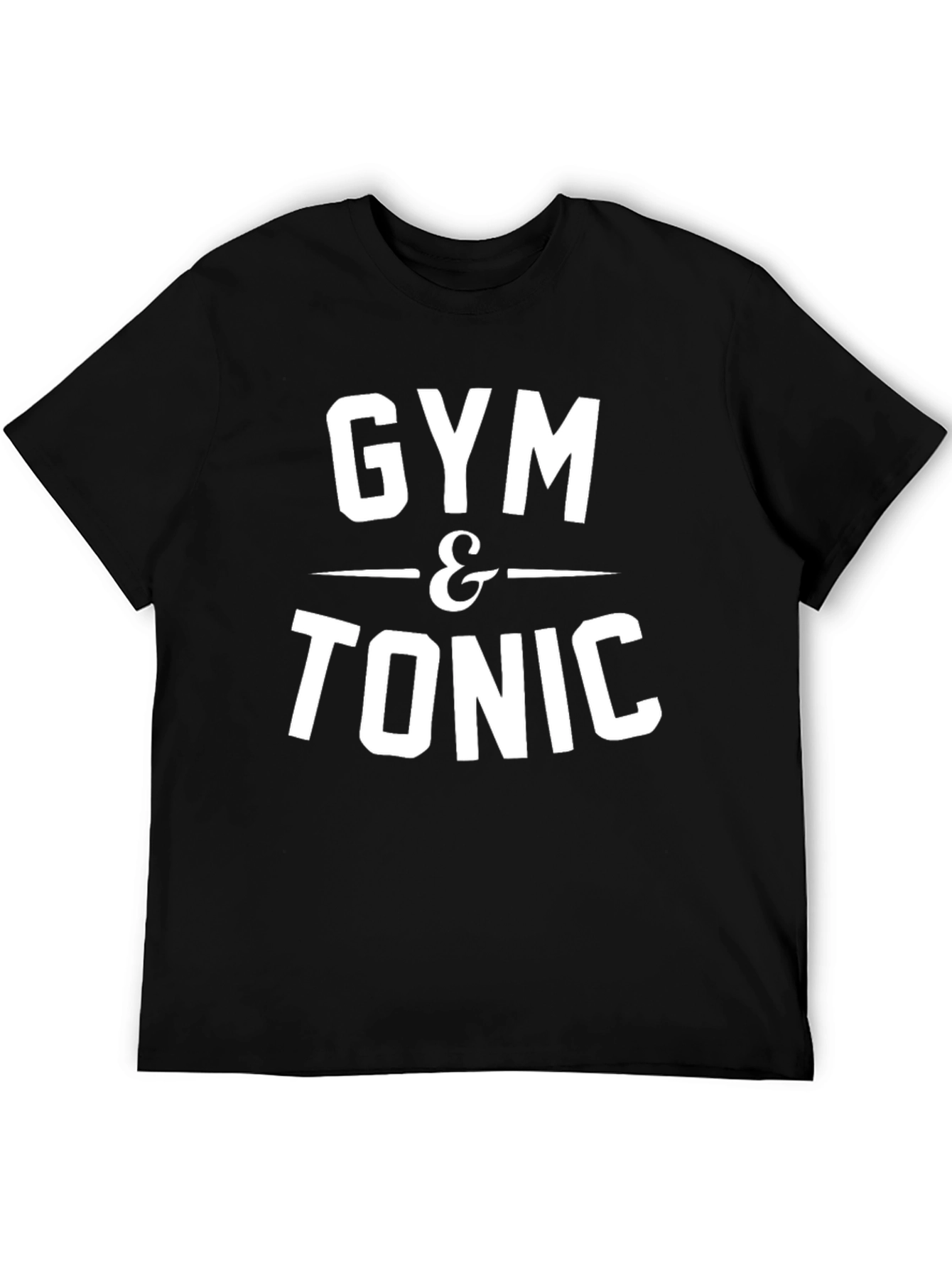 Gym & Tonic Graphic Tee - Black Cotton Blend