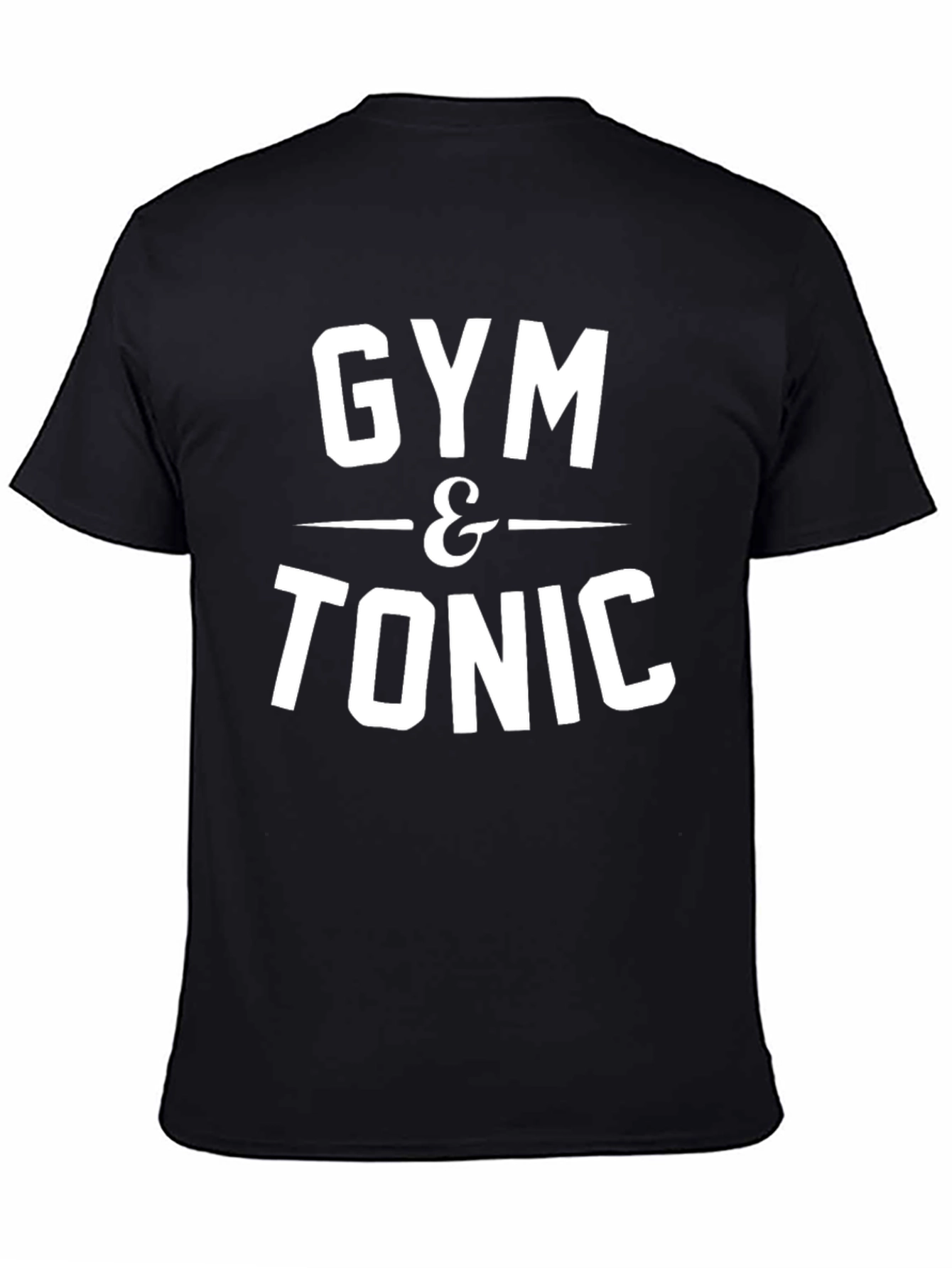 Gym & Tonic Graphic Tee - Black Cotton Blend
