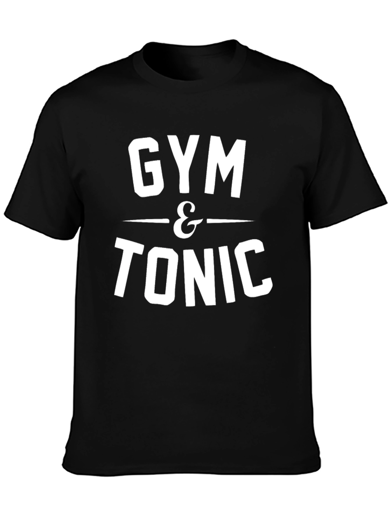 Gym & Tonic Graphic Tee - Black Cotton Blend