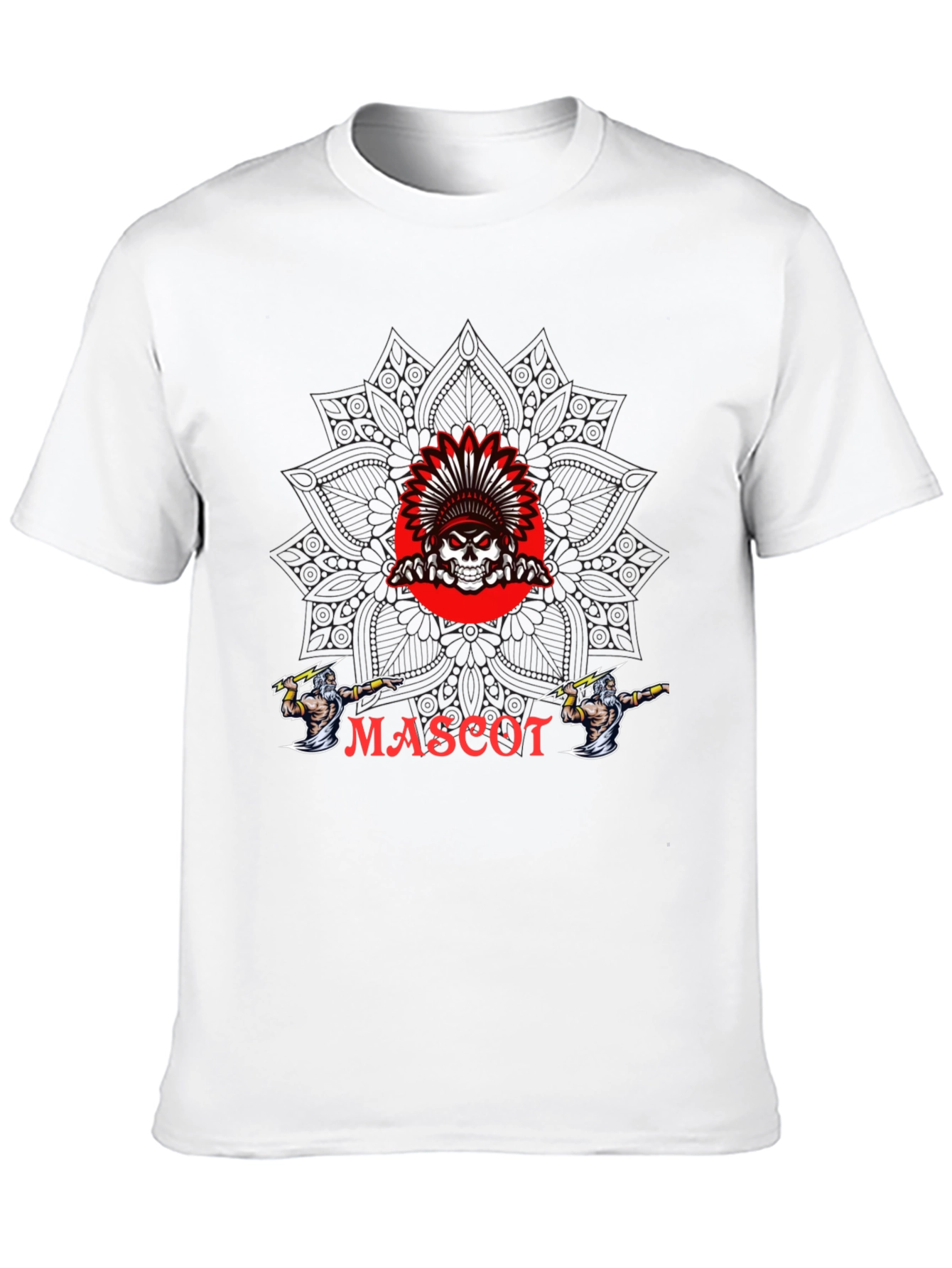 Black Mascot Graphic T-Shirt