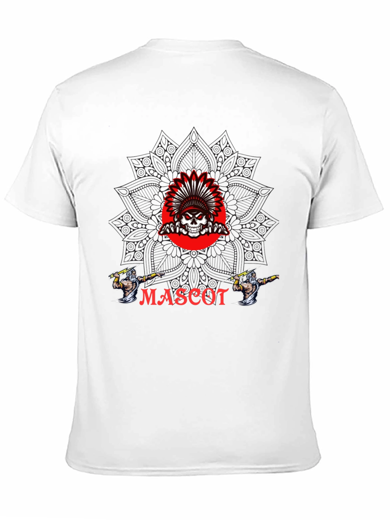 Black Mascot Graphic T-Shirt