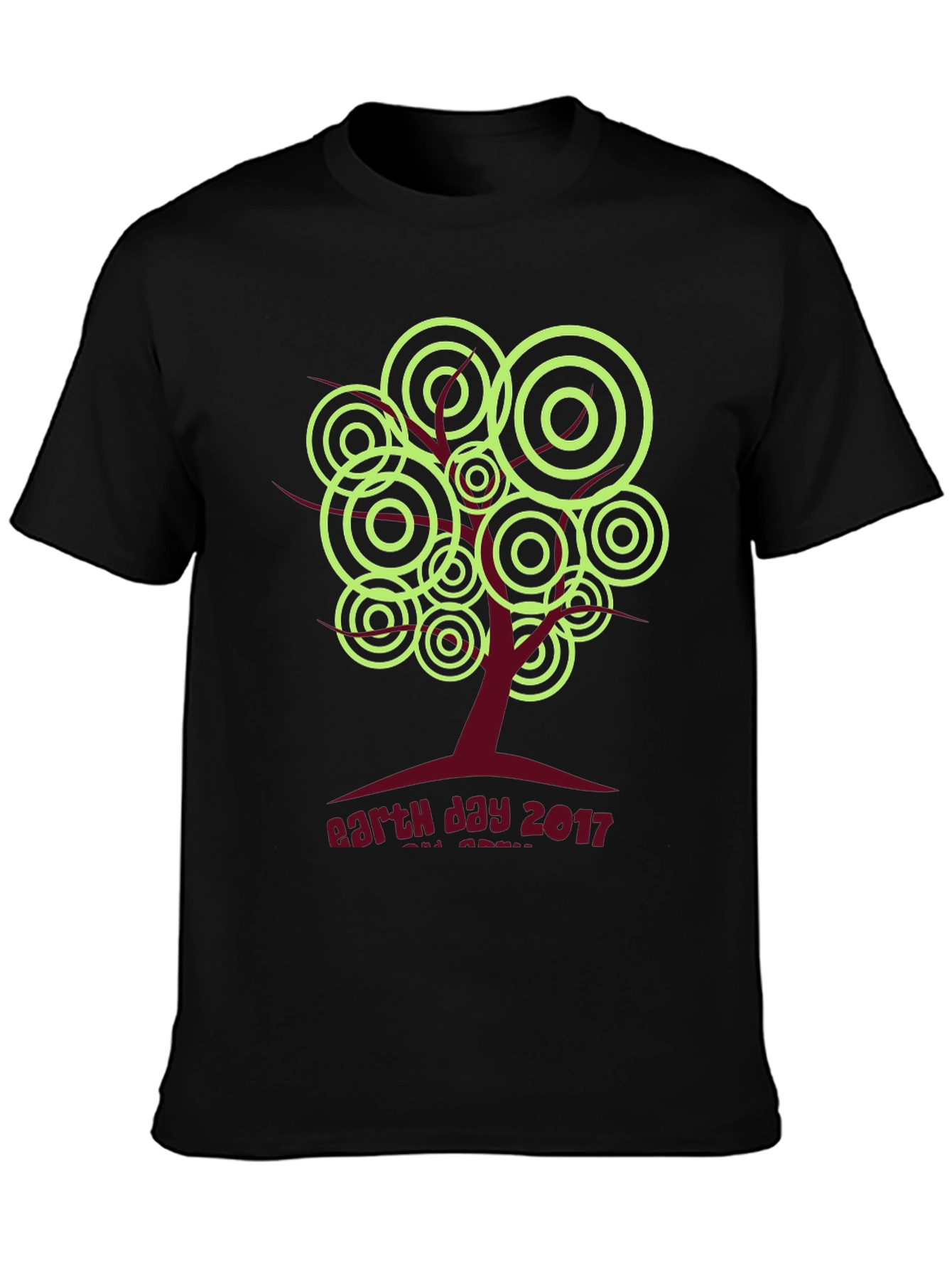 Earth Day 2017 T-Shirt: Tree Graphic Black Tee