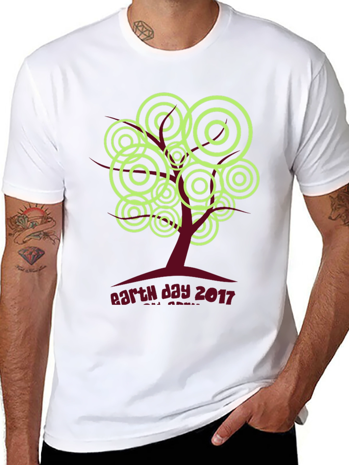 Earth Day 2017 T-Shirt: Tree Graphic Black Tee