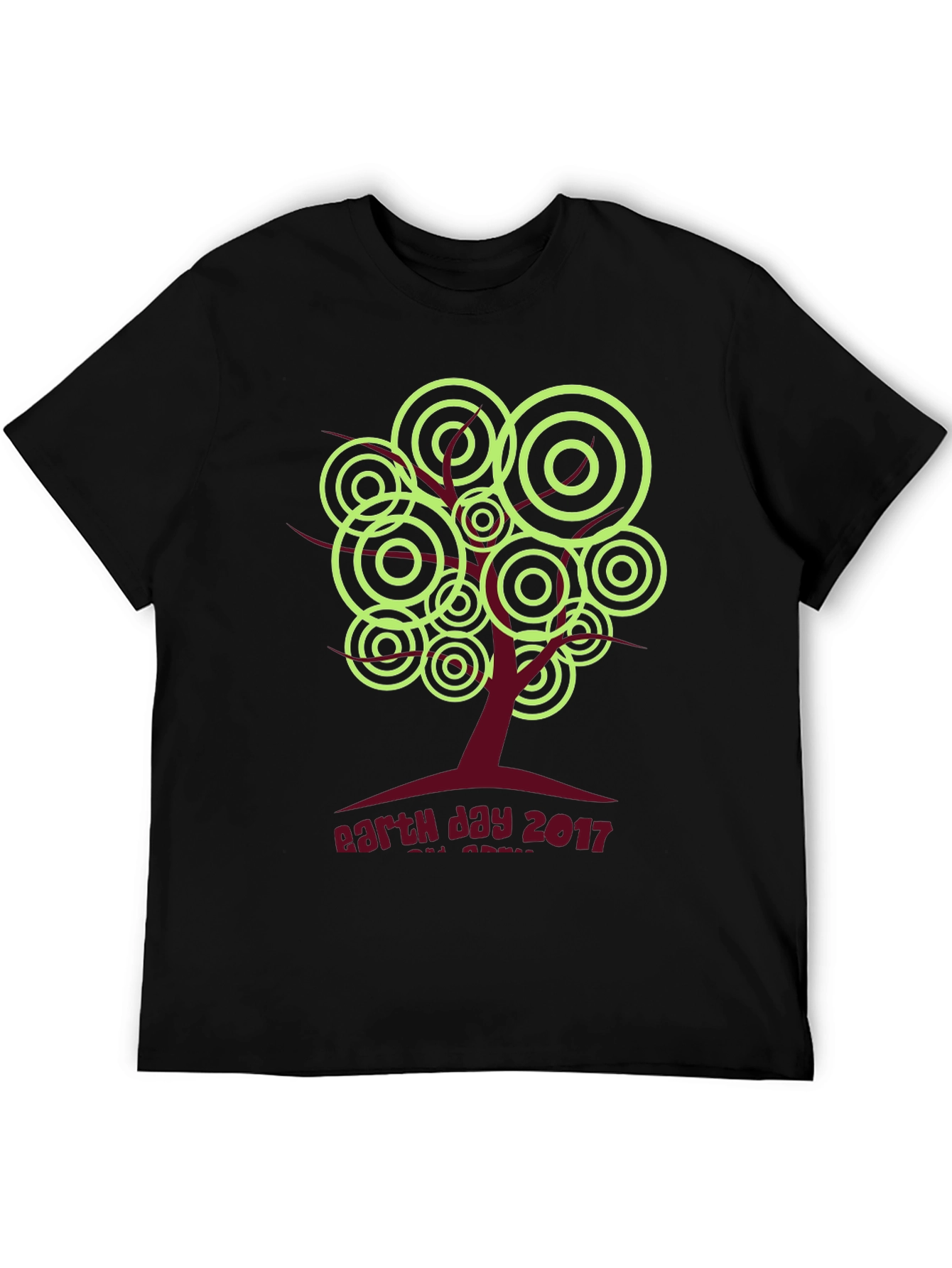 Earth Day 2017 T-Shirt: Tree Graphic Black Tee