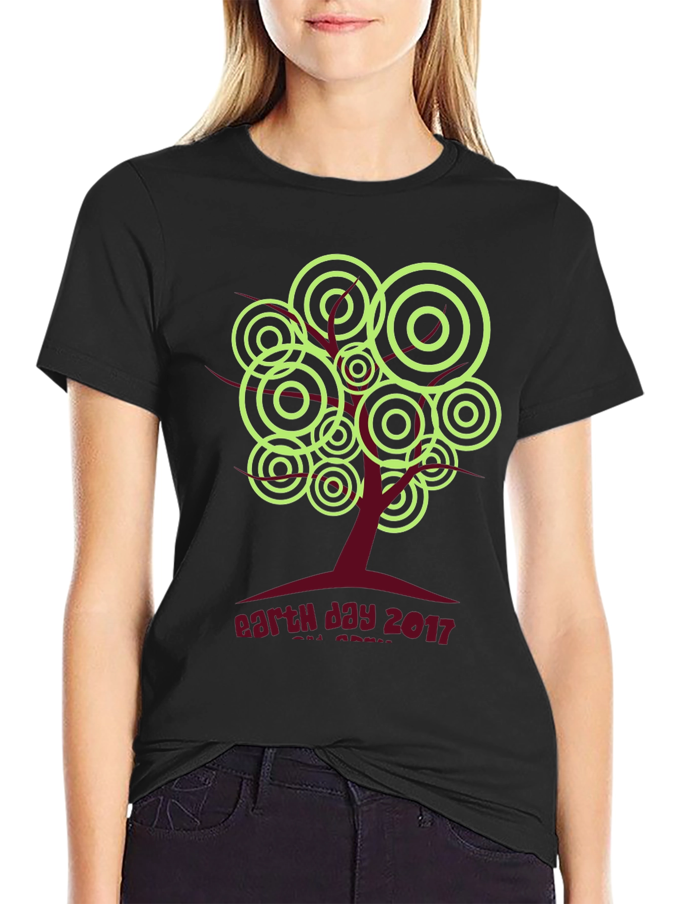 Earth Day 2017 T-Shirt: Tree Graphic Black Tee
