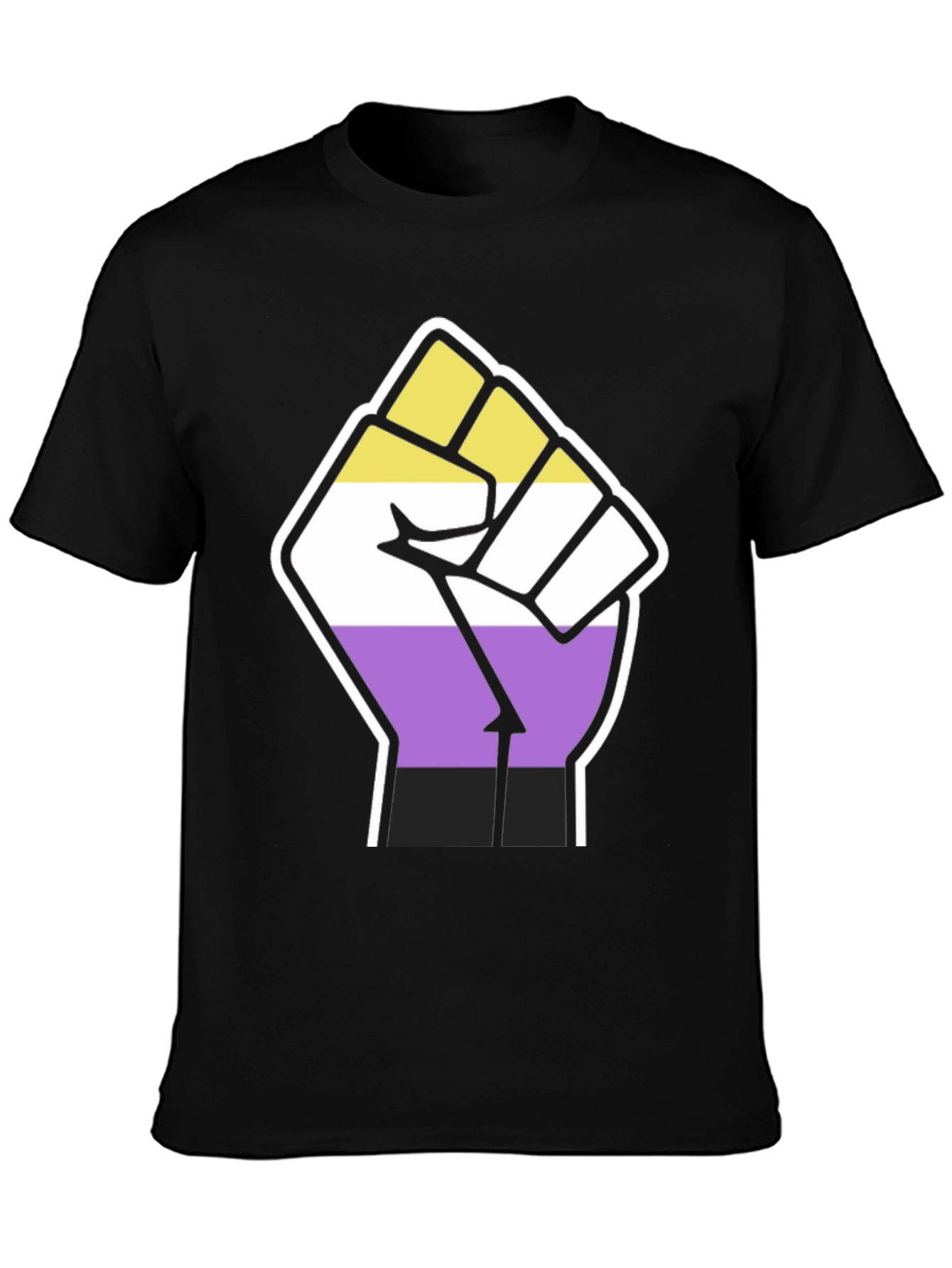 Non-Binary Pride Fist T-Shirt