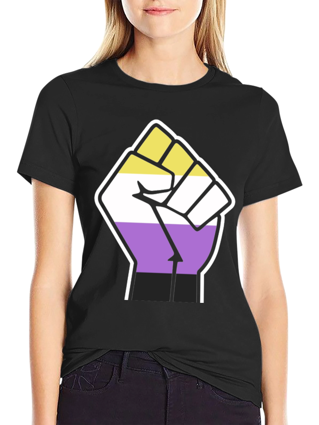 Non-Binary Pride Fist T-Shirt