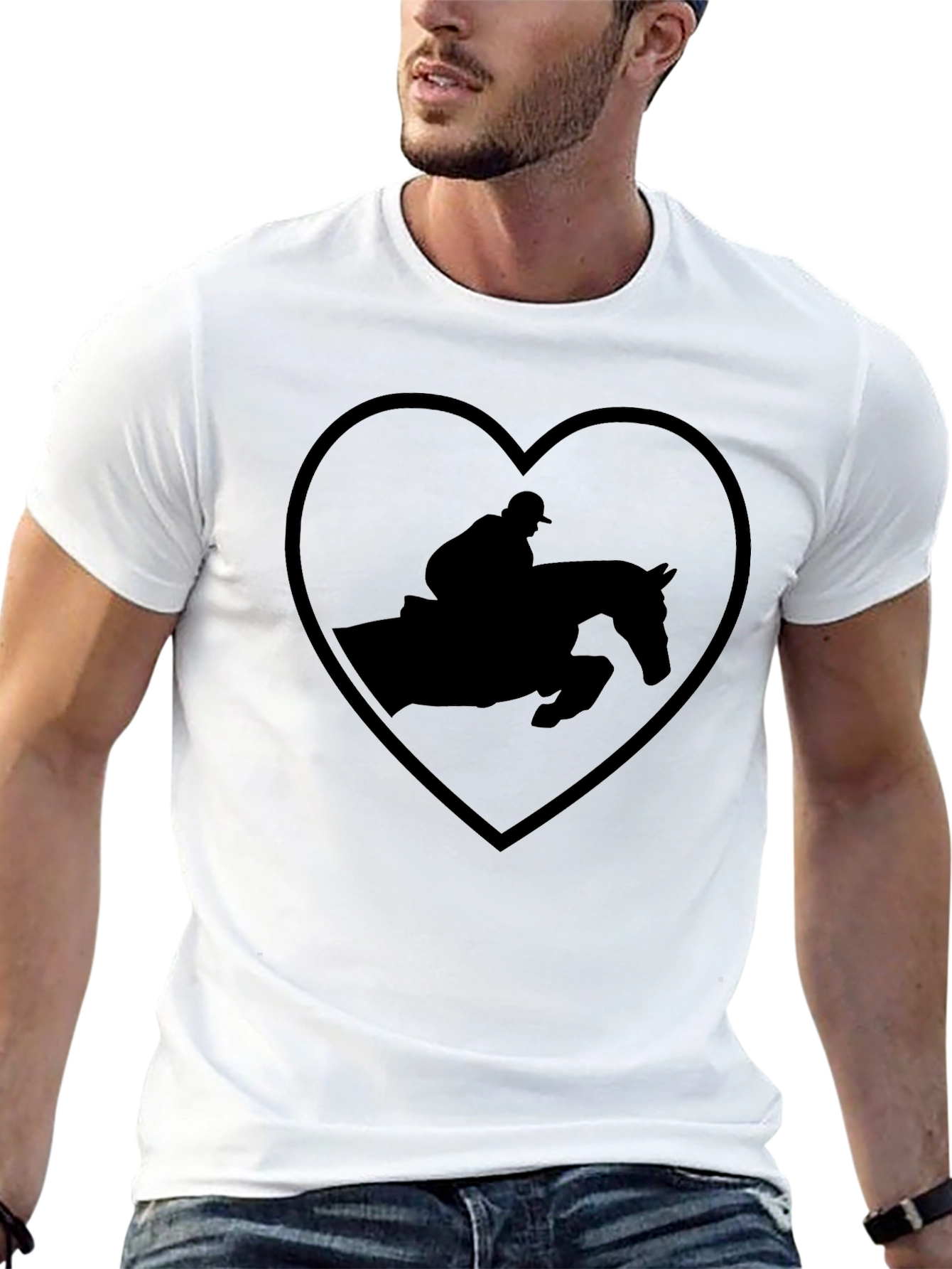 Equestrian Heart T-Shirt - Horse Lover Tee