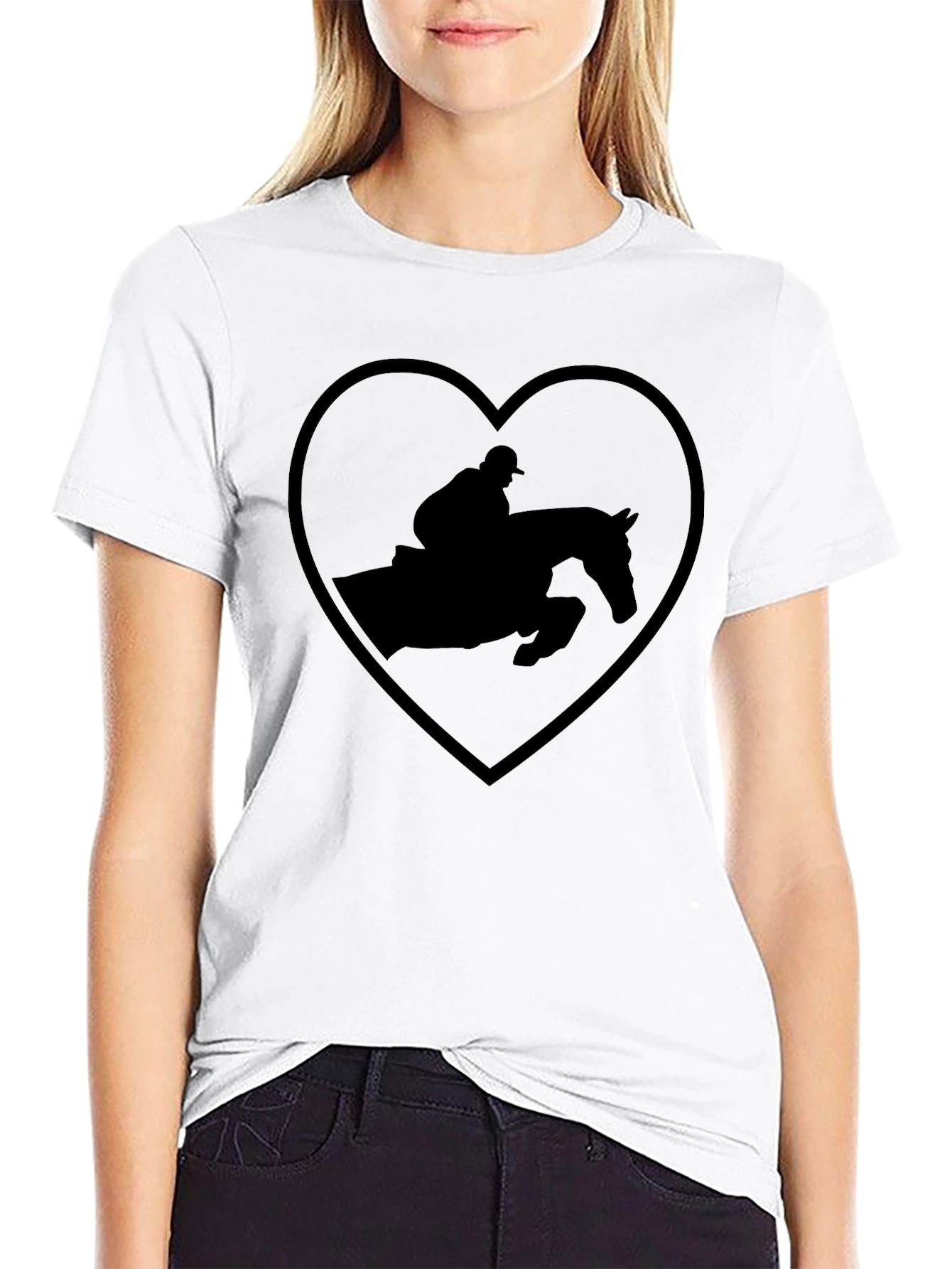 Equestrian Heart T-Shirt - Horse Lover Tee