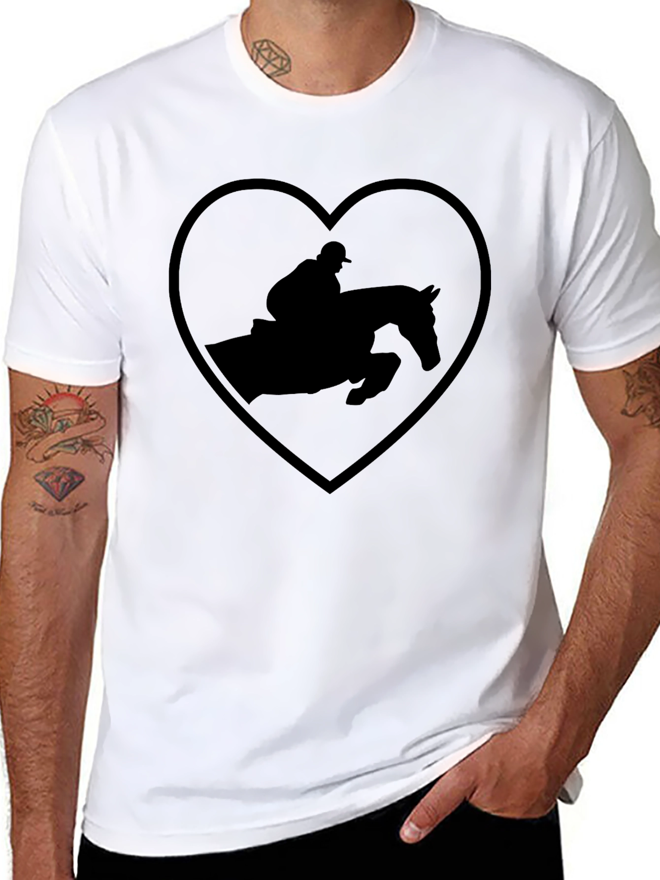 Equestrian Heart T-Shirt - Horse Lover Tee