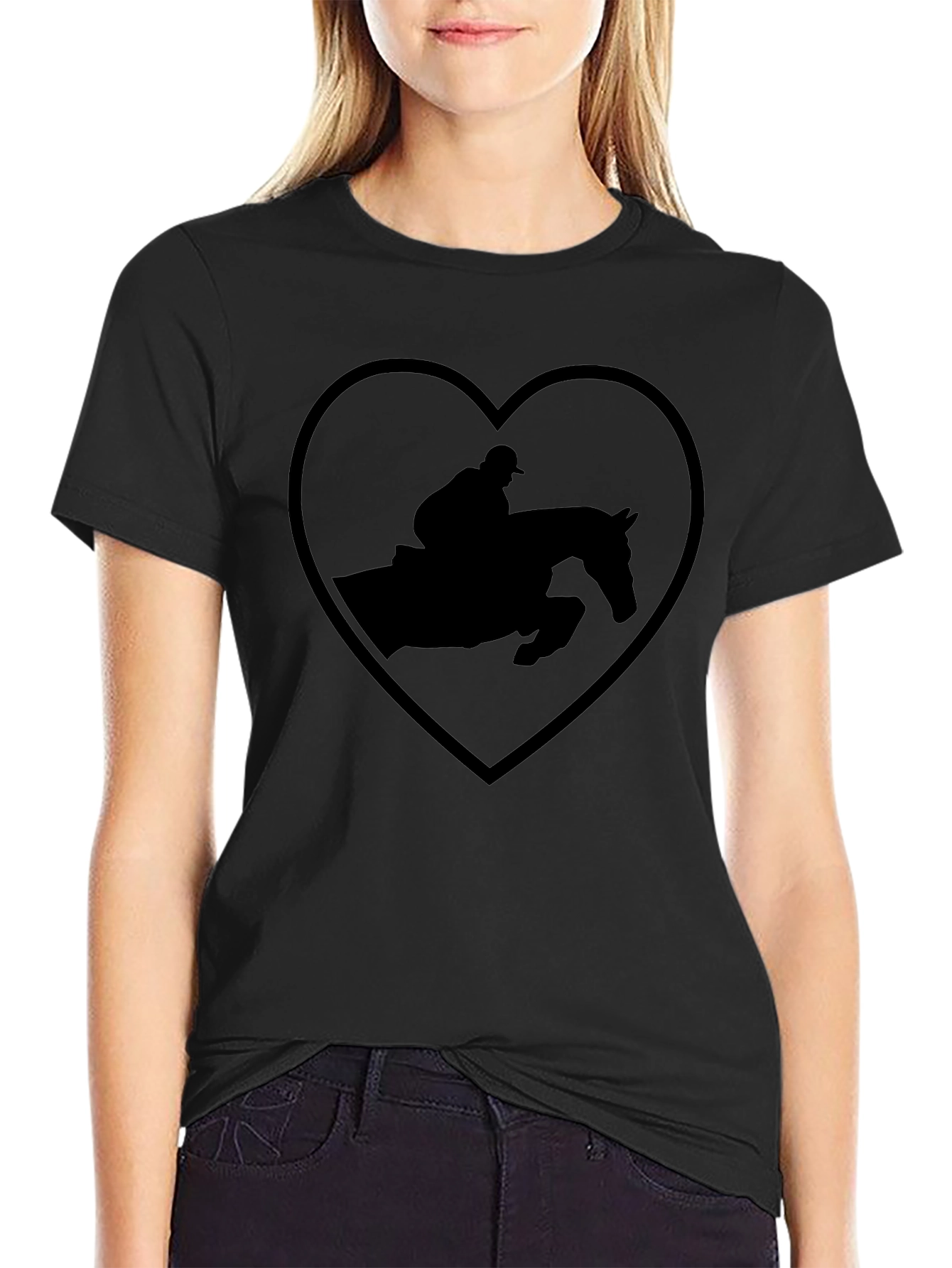 Equestrian Heart T-Shirt - Horse Lover Tee