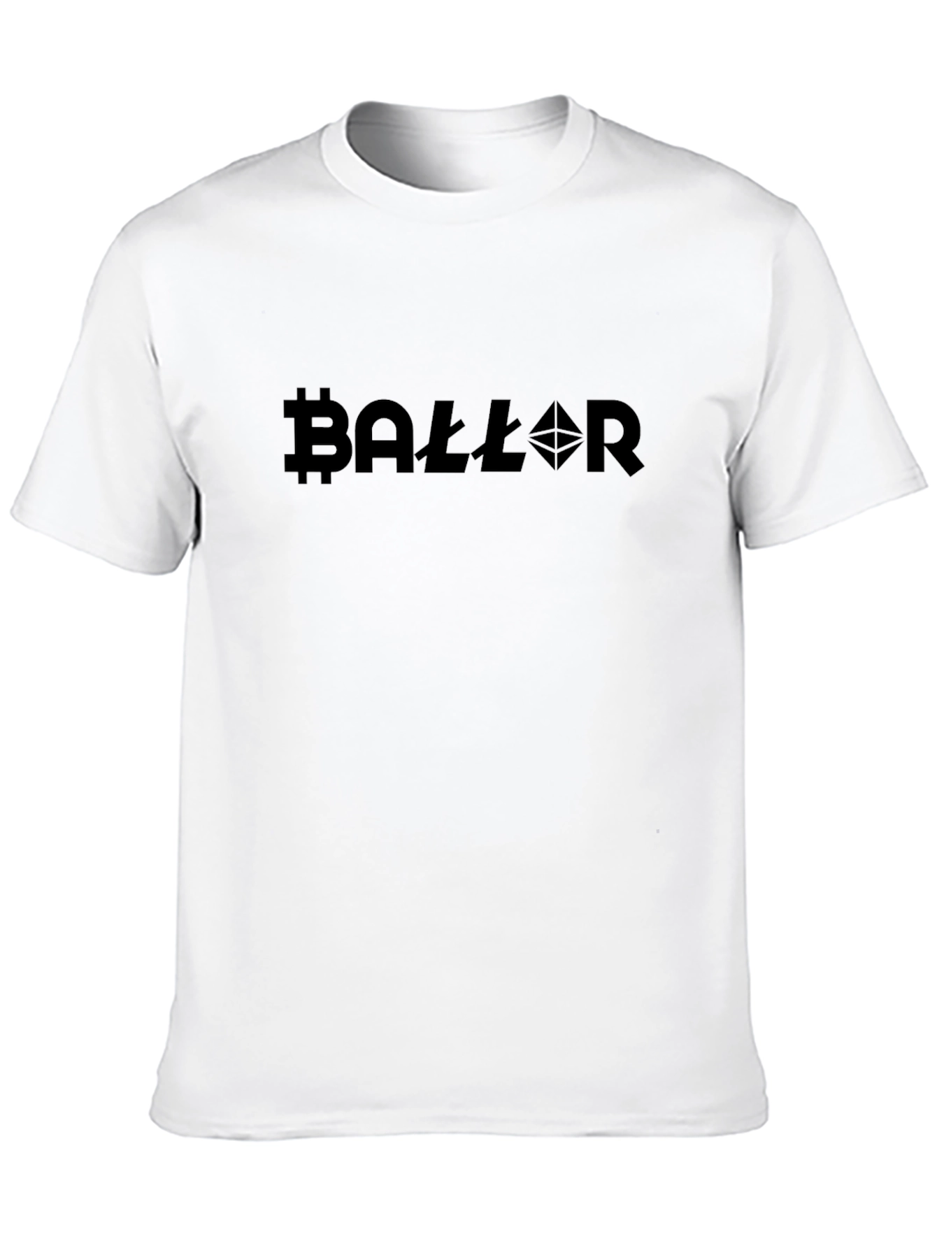 Crypto Baller T-Shirt - Bitcoin & Ethereum Design