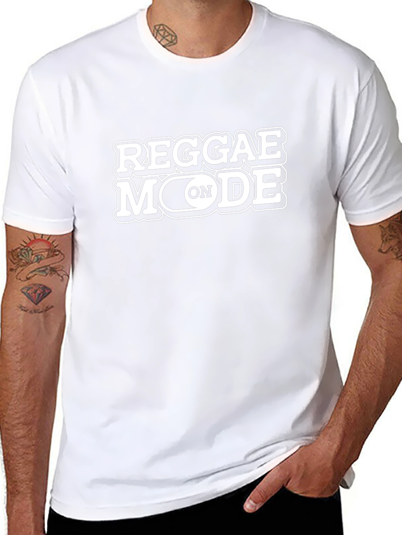 Reggae Mode On Graphic T-Shirt - Black