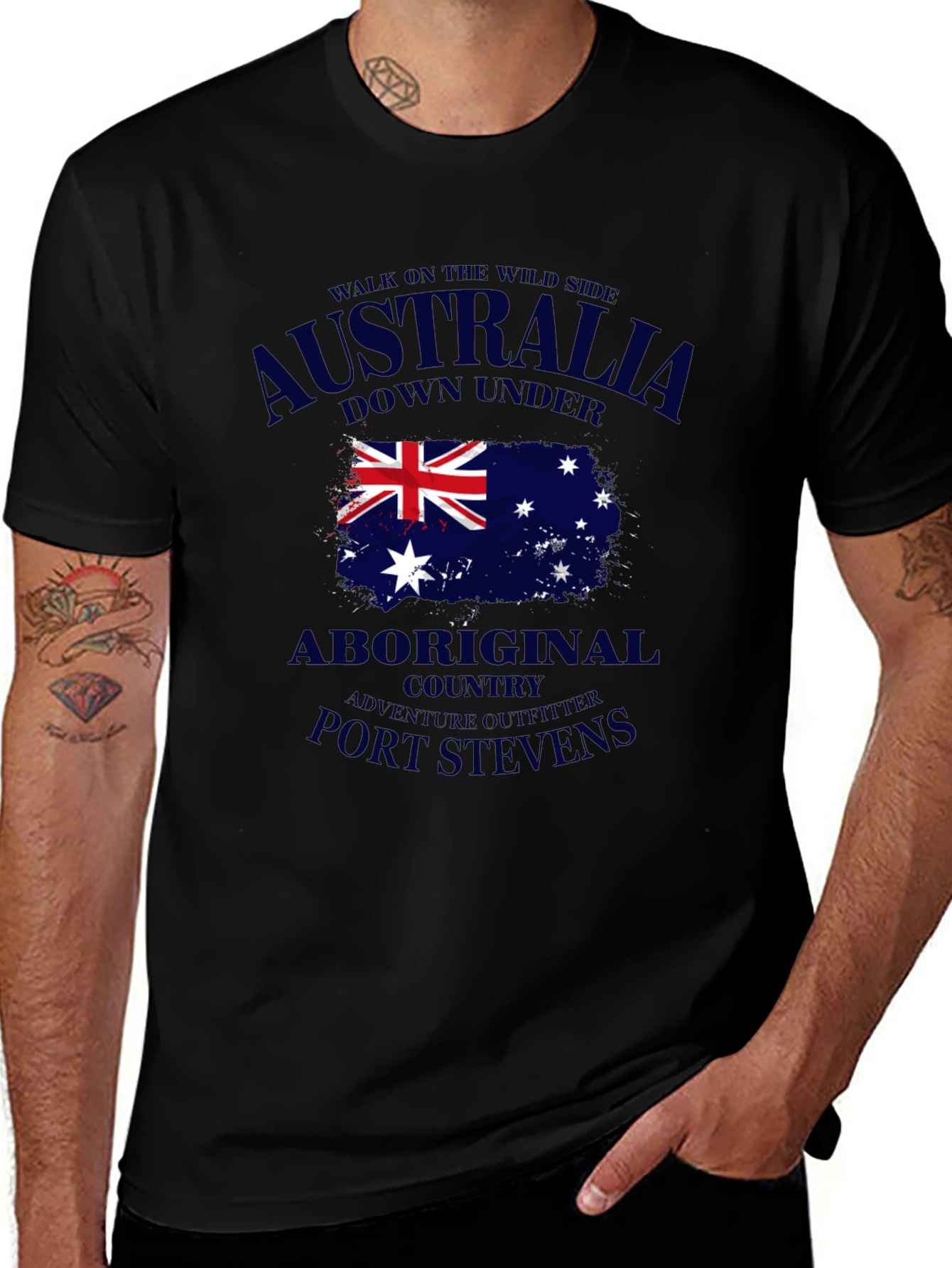 Australia Aboriginal Country T-Shirt Port Stevens Adventure