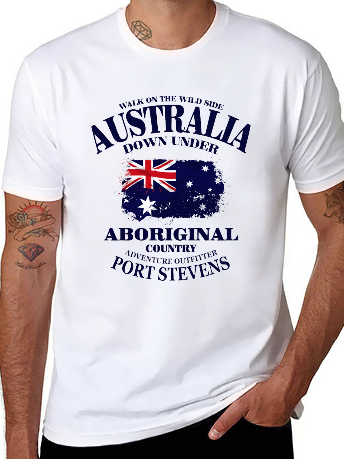 Australia Aboriginal Country T-Shirt Port Stevens Adventure