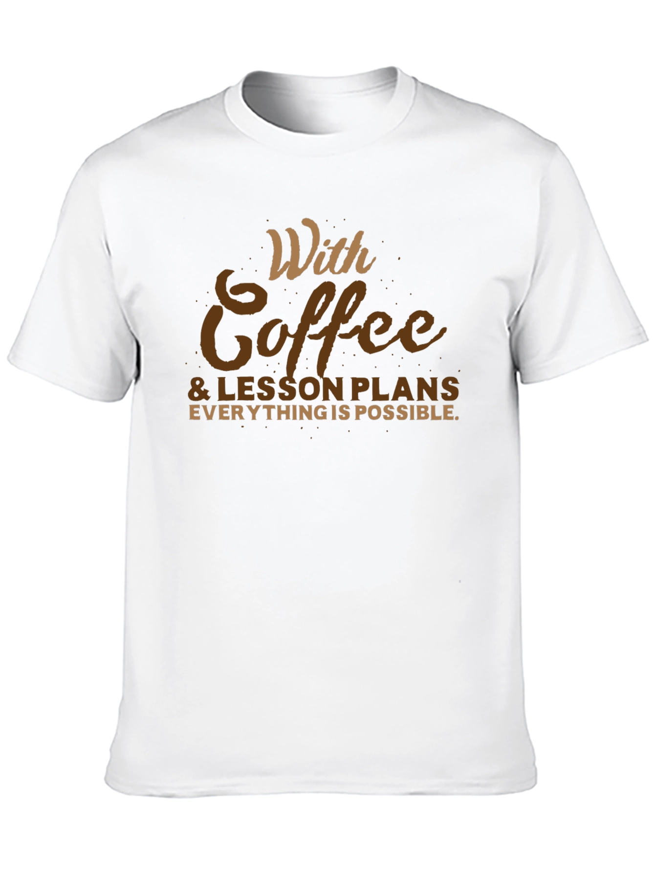 Coffee & Lesson Plans T-Shirt - Teacher Apparel