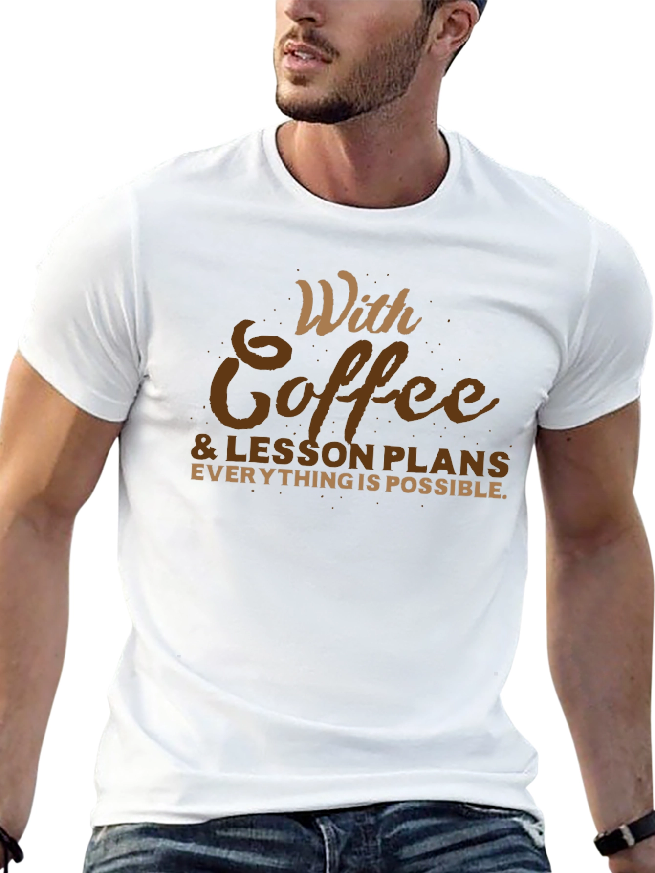 Coffee & Lesson Plans T-Shirt - Teacher Apparel