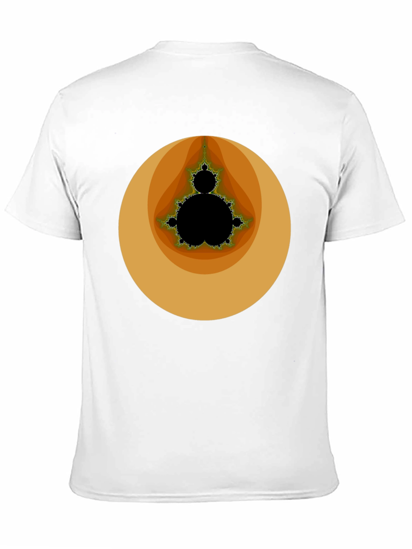 Mandelbrot Set Graphic Tee - Black Cotton T-Shirt