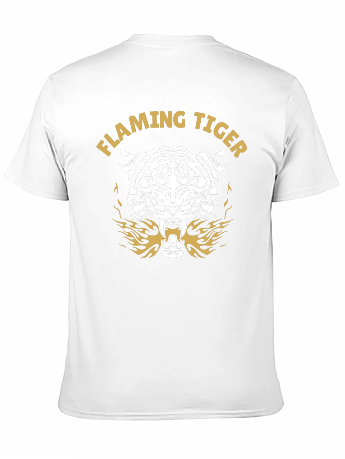 Flaming Tiger Graphic Tee - Bold Style