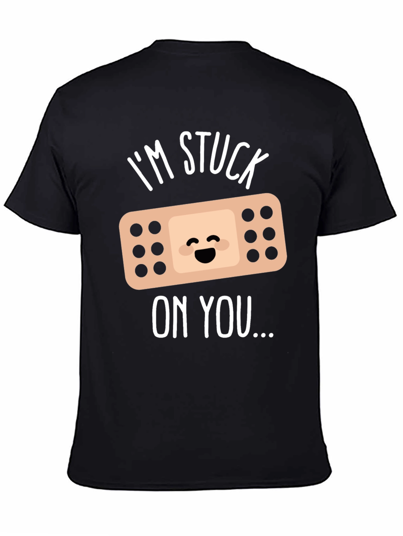 Stuck On You Bandage Graphic Tee - Black