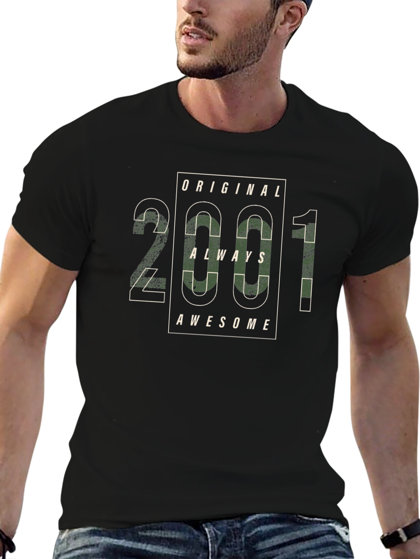 Original 2001 Awesome Graphic T-Shirt