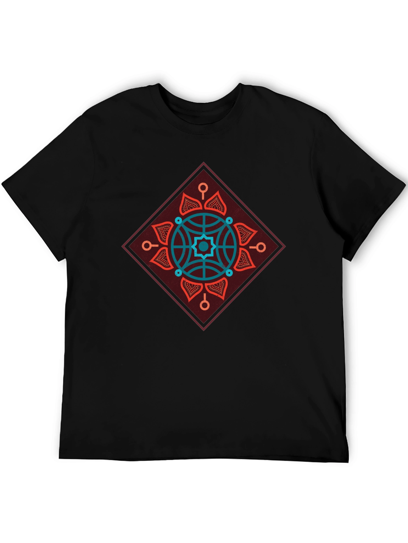 Geometric Mandala Graphic Tee - Modern Style