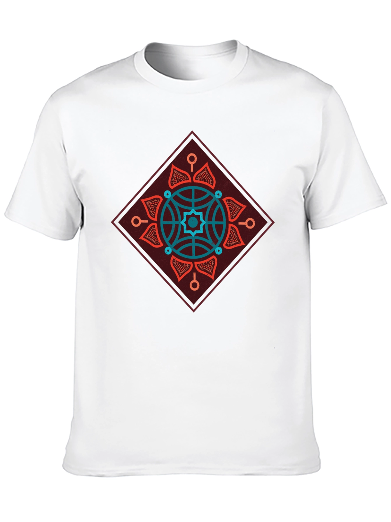 Geometric Mandala Graphic Tee - Modern Style