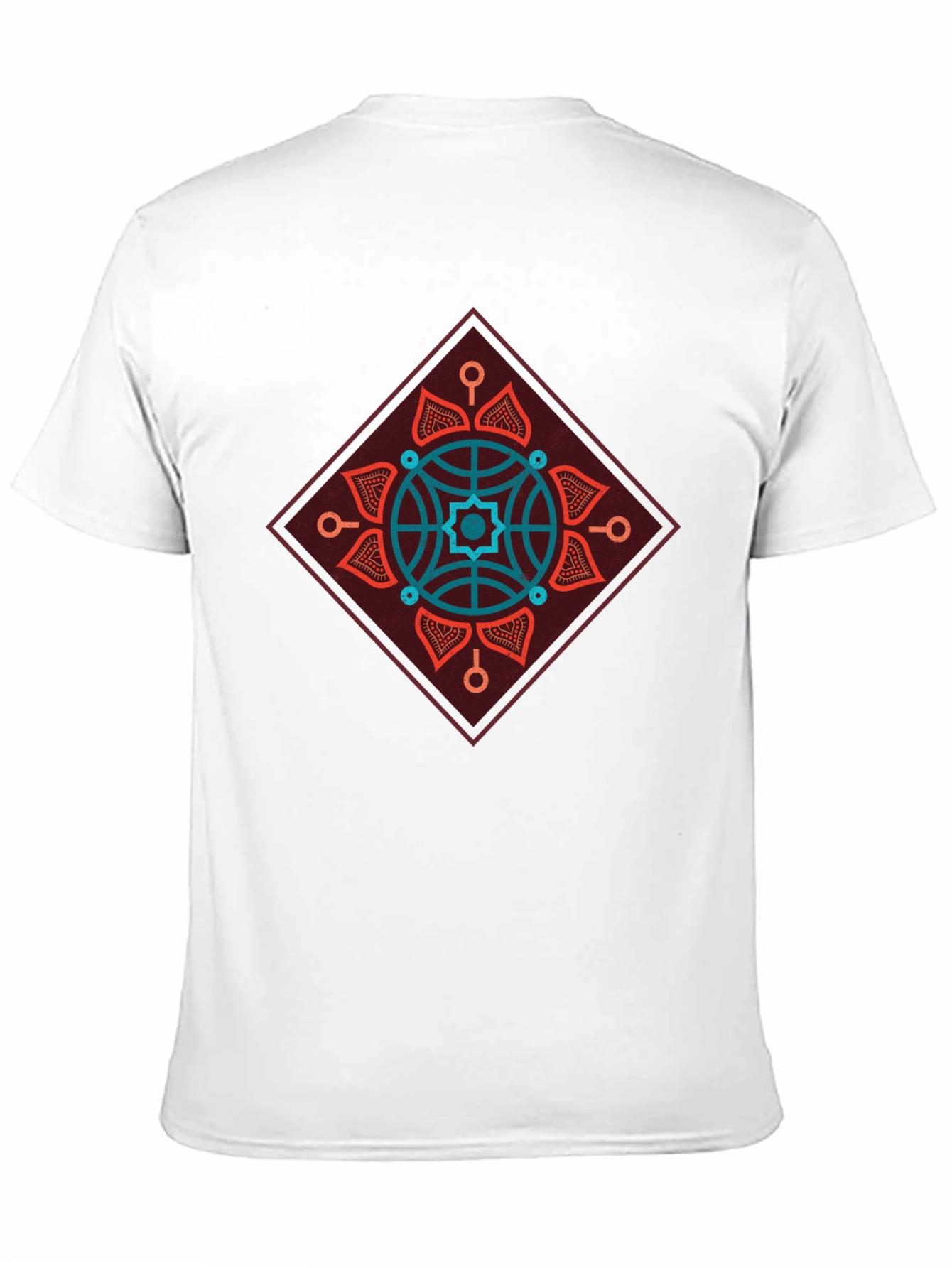 Geometric Mandala Graphic Tee - Modern Style