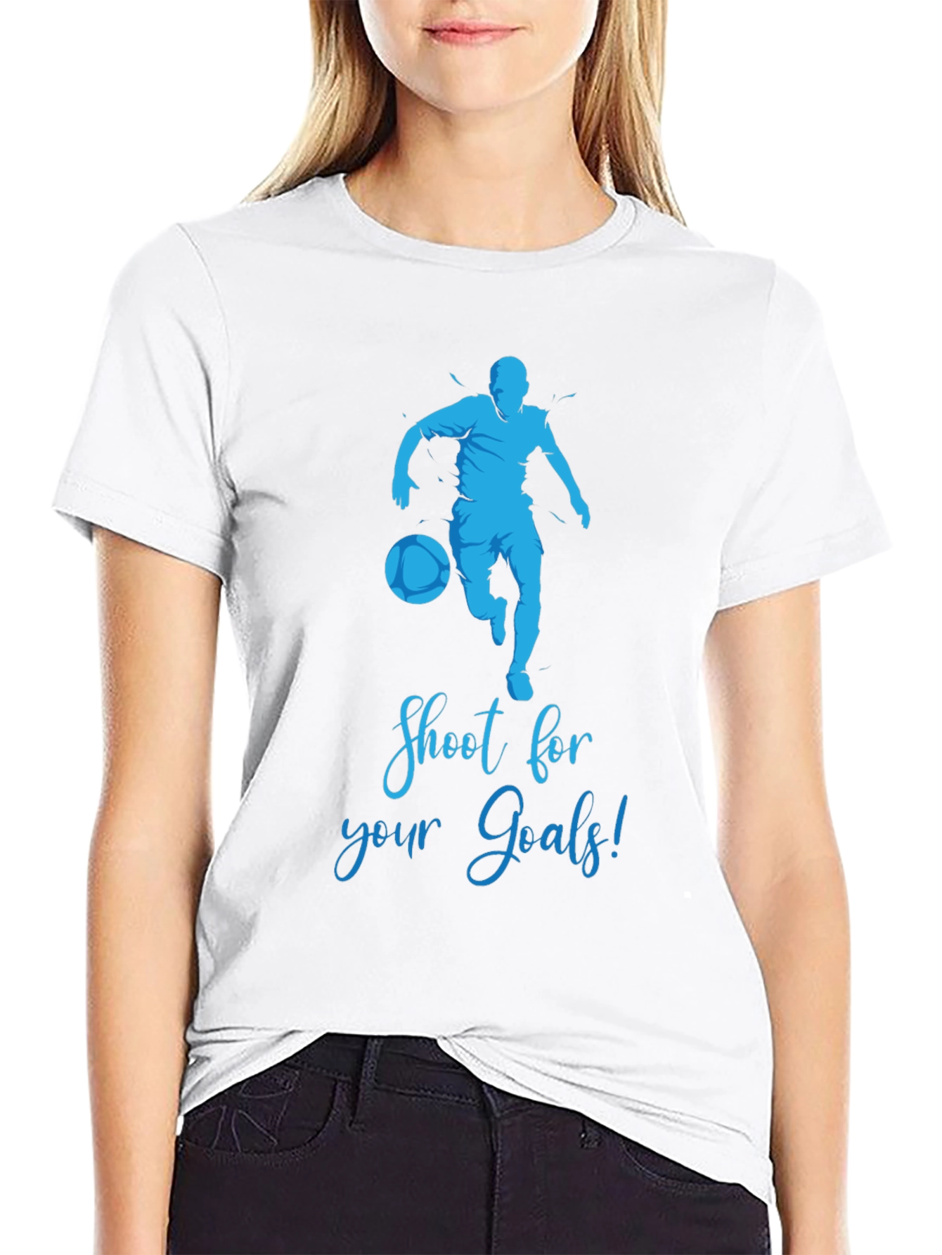 Shoot for Your Goals T-Shirt: Motivational Soccer Tee