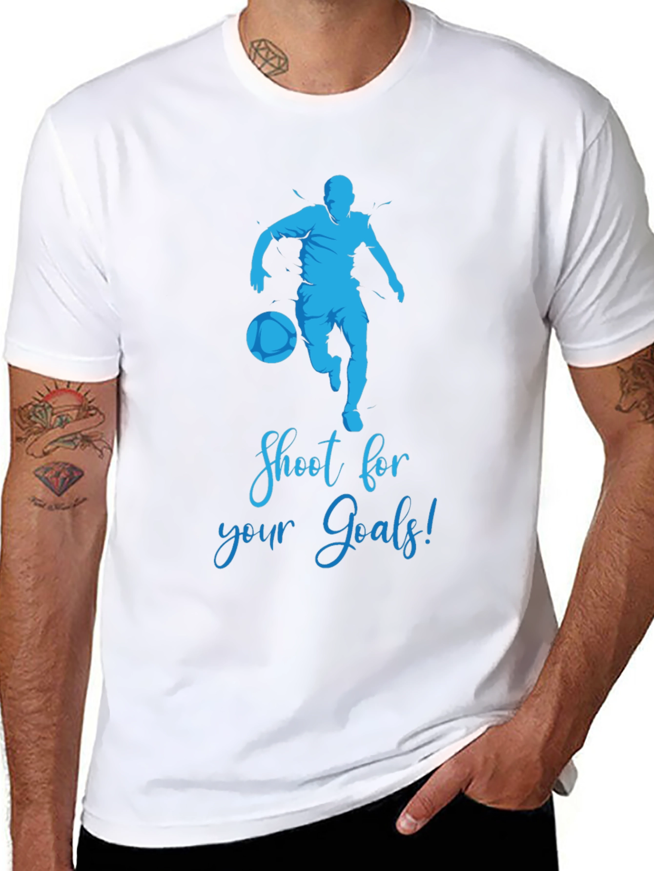 Shoot for Your Goals T-Shirt: Motivational Soccer Tee
