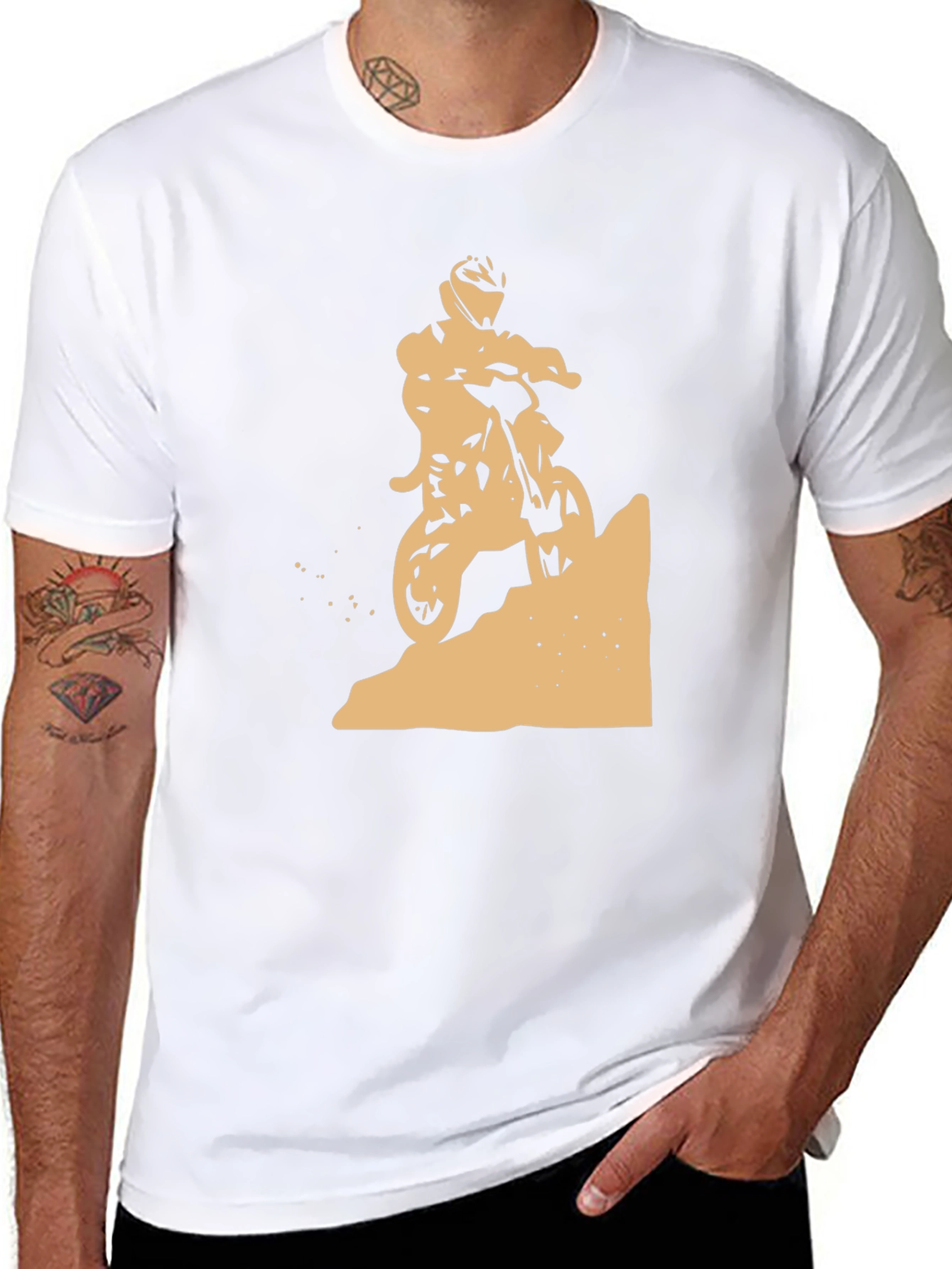Motocross Silhouette Graphic Tee