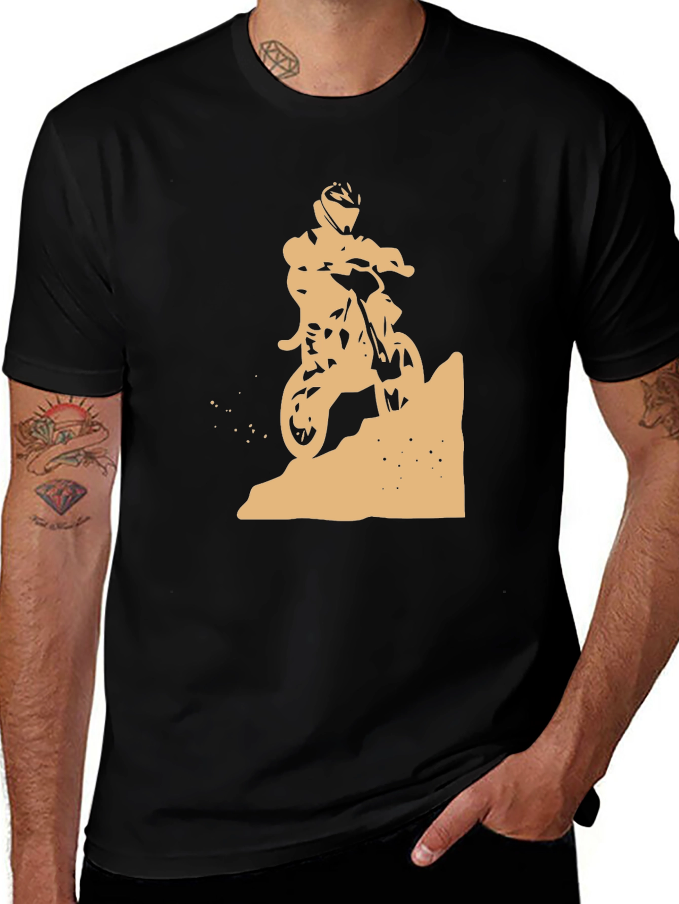 Motocross Silhouette Graphic Tee