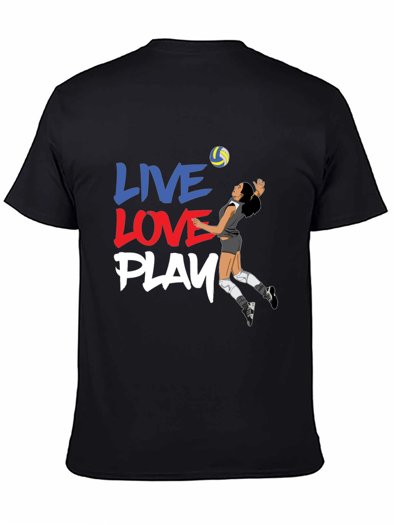 Volleyball Graphic Tee - Live Love Play