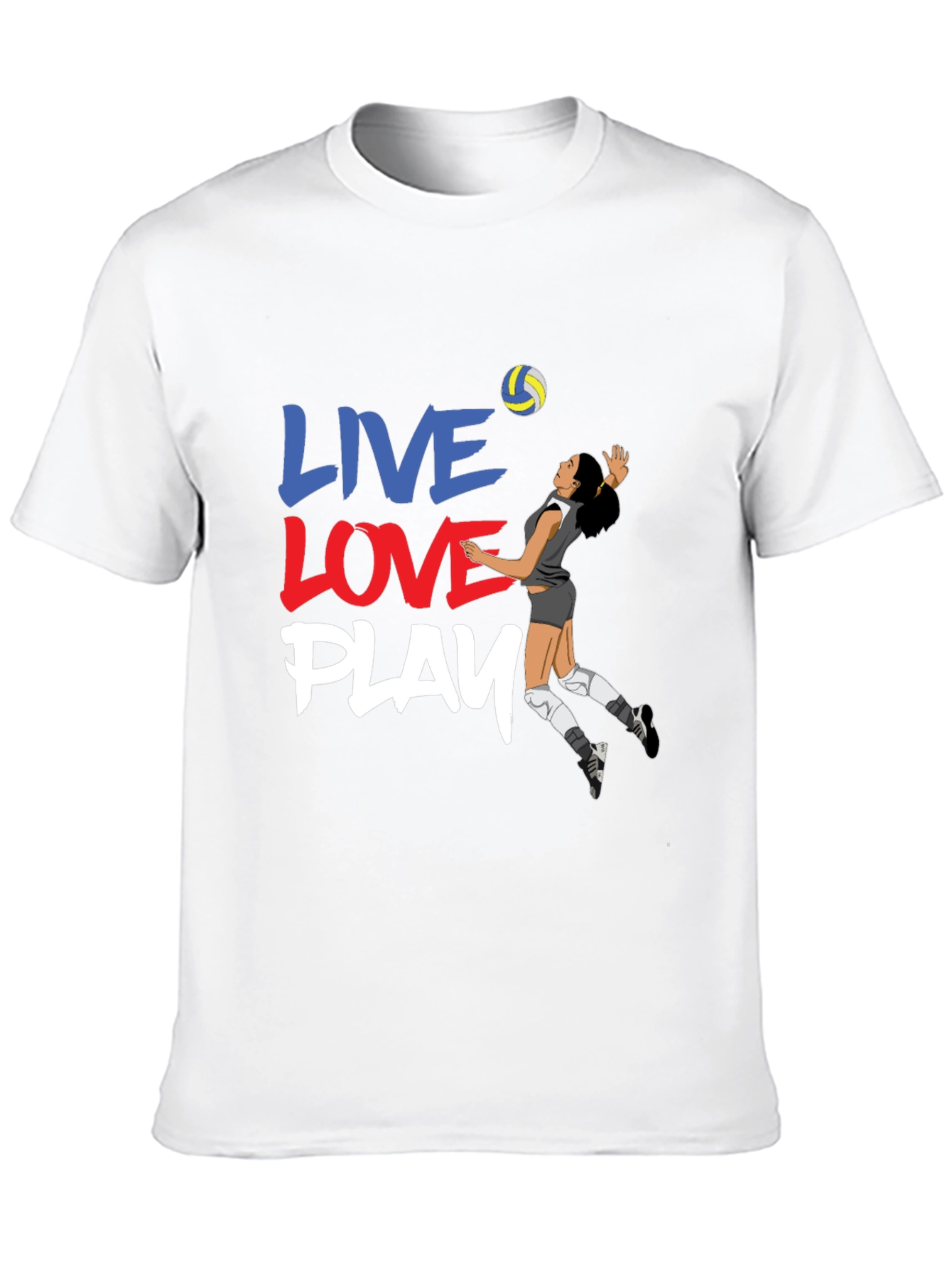 Volleyball Graphic Tee - Live Love Play