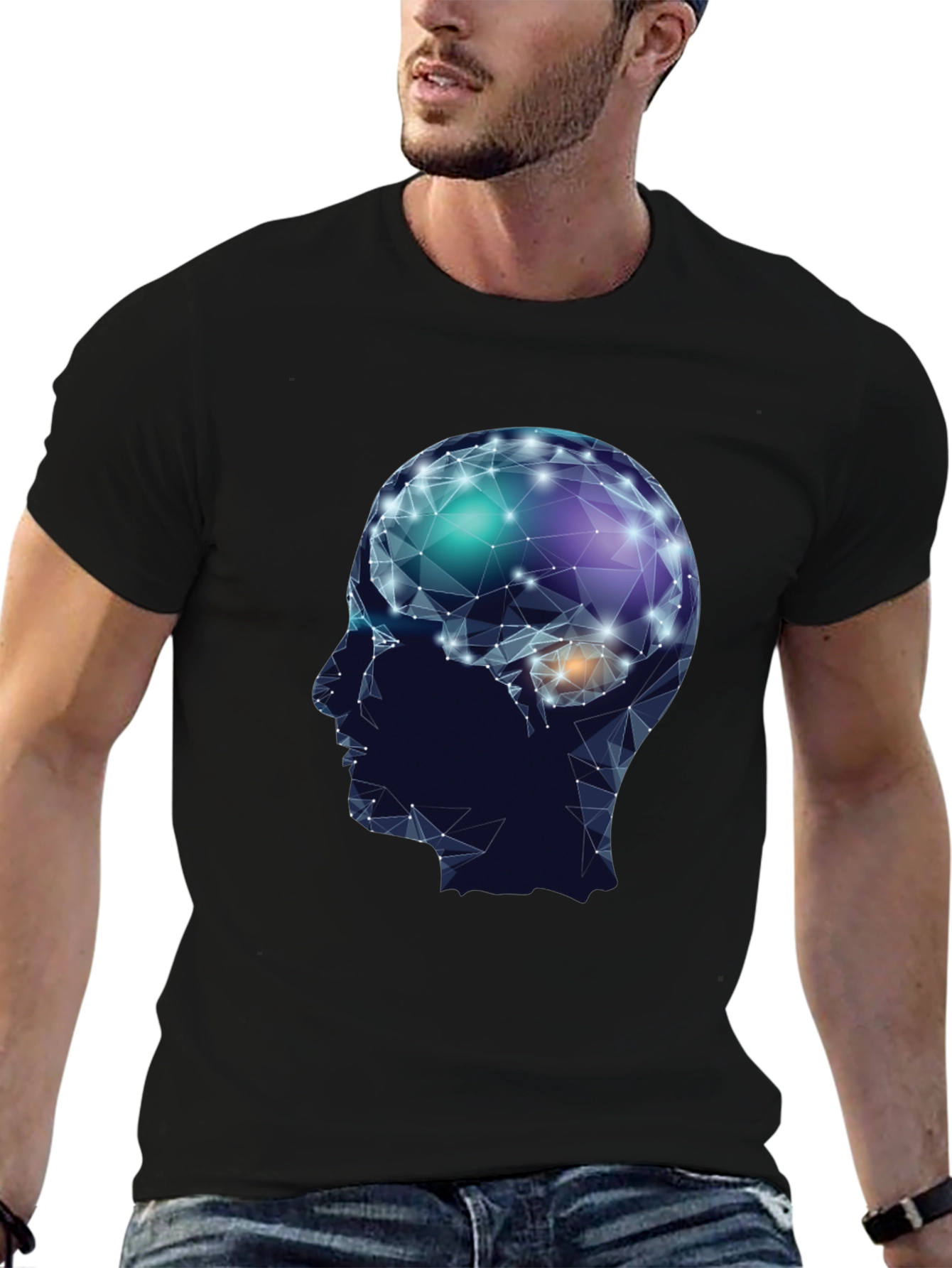 Brain Graphic Tee - Stylish & Thoughtful Design