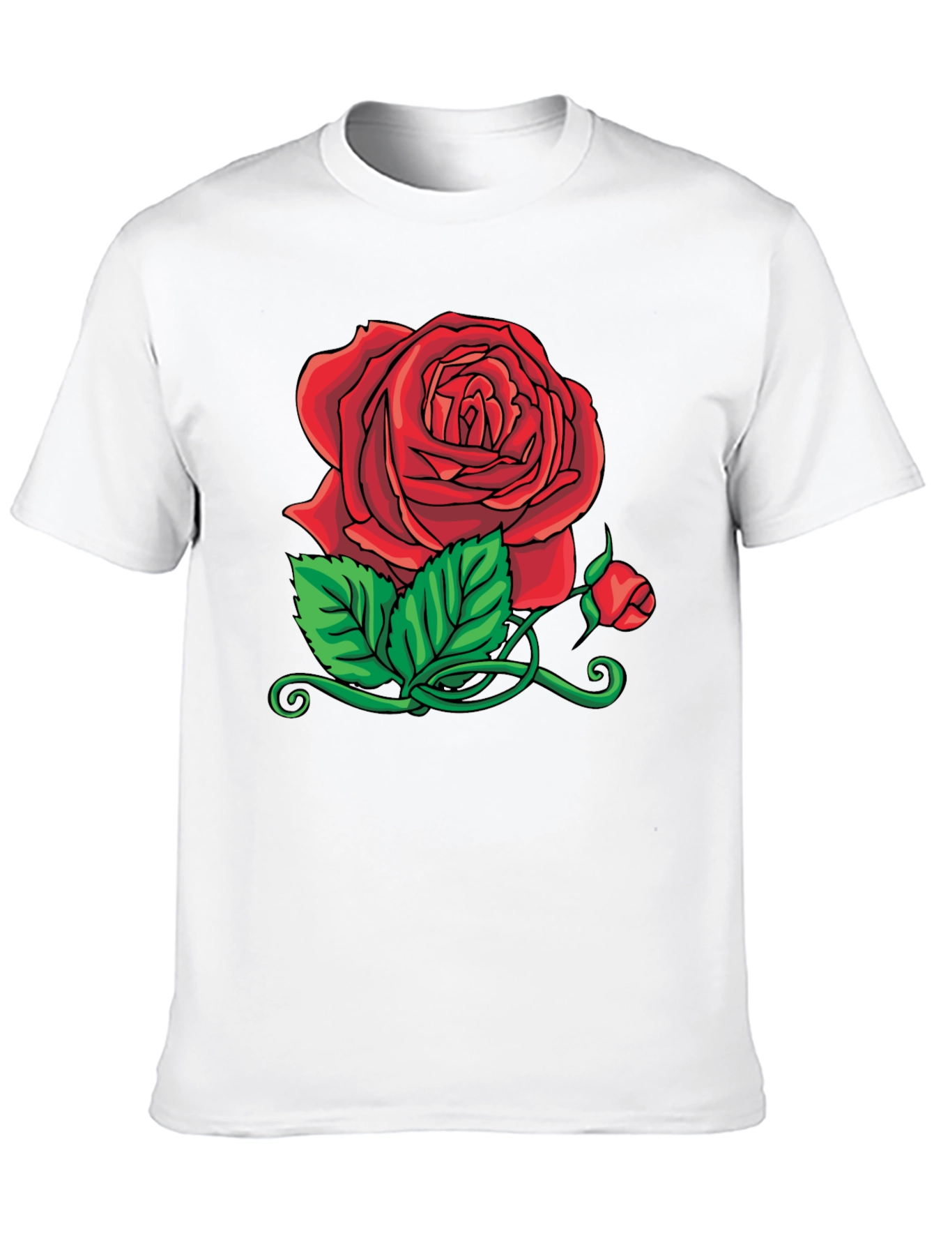 Rose Graphic Black T-Shirt