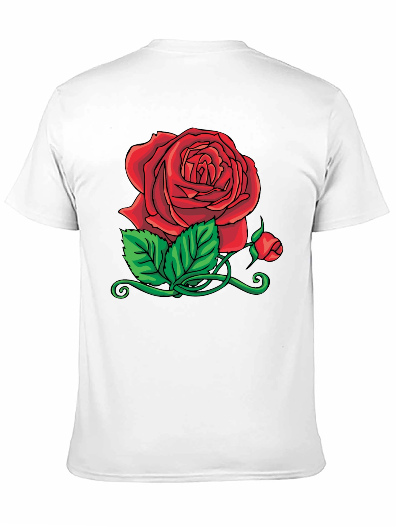 Rose Graphic Black T-Shirt