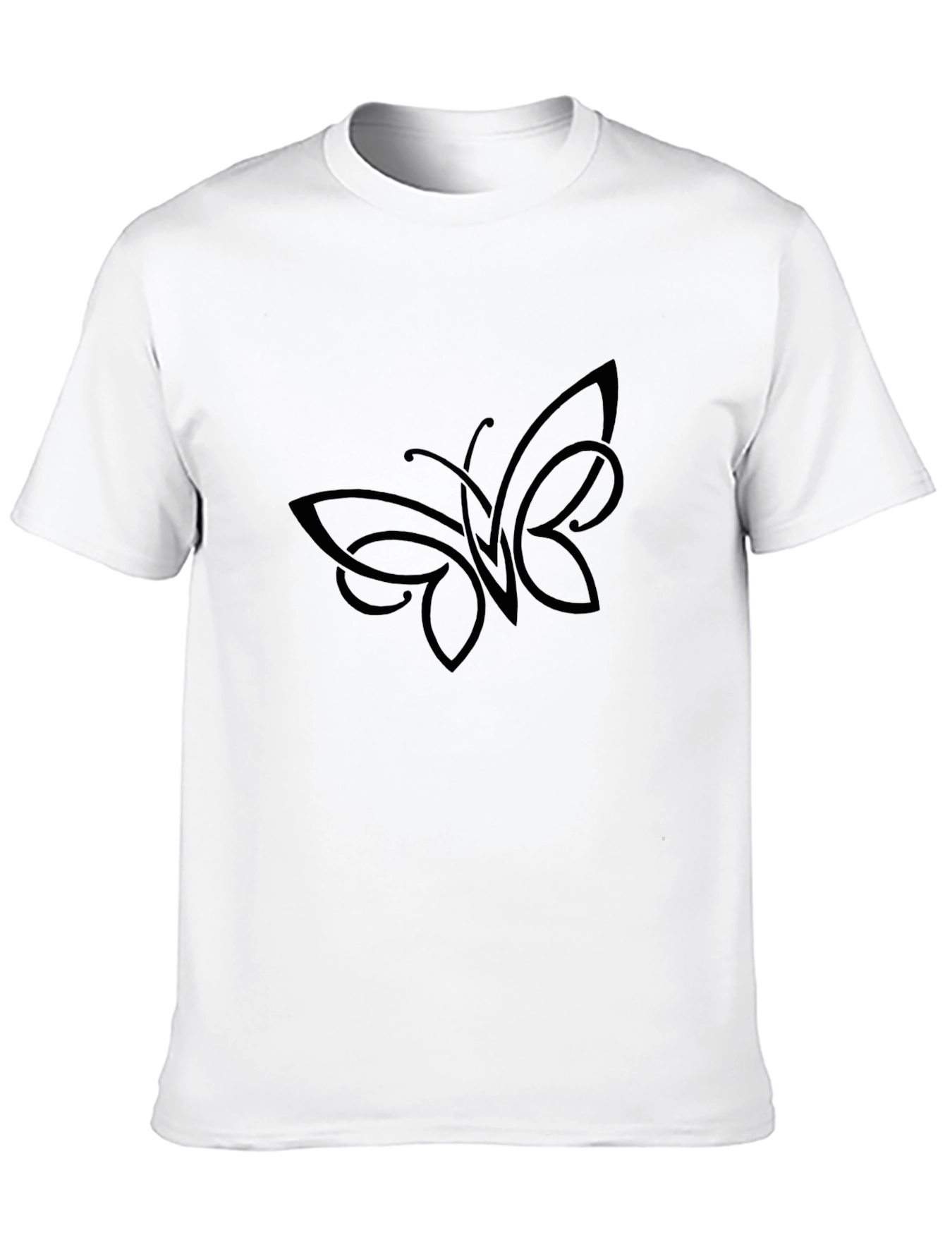Black Butterfly Graphic Tee - Stylish Casual Wear