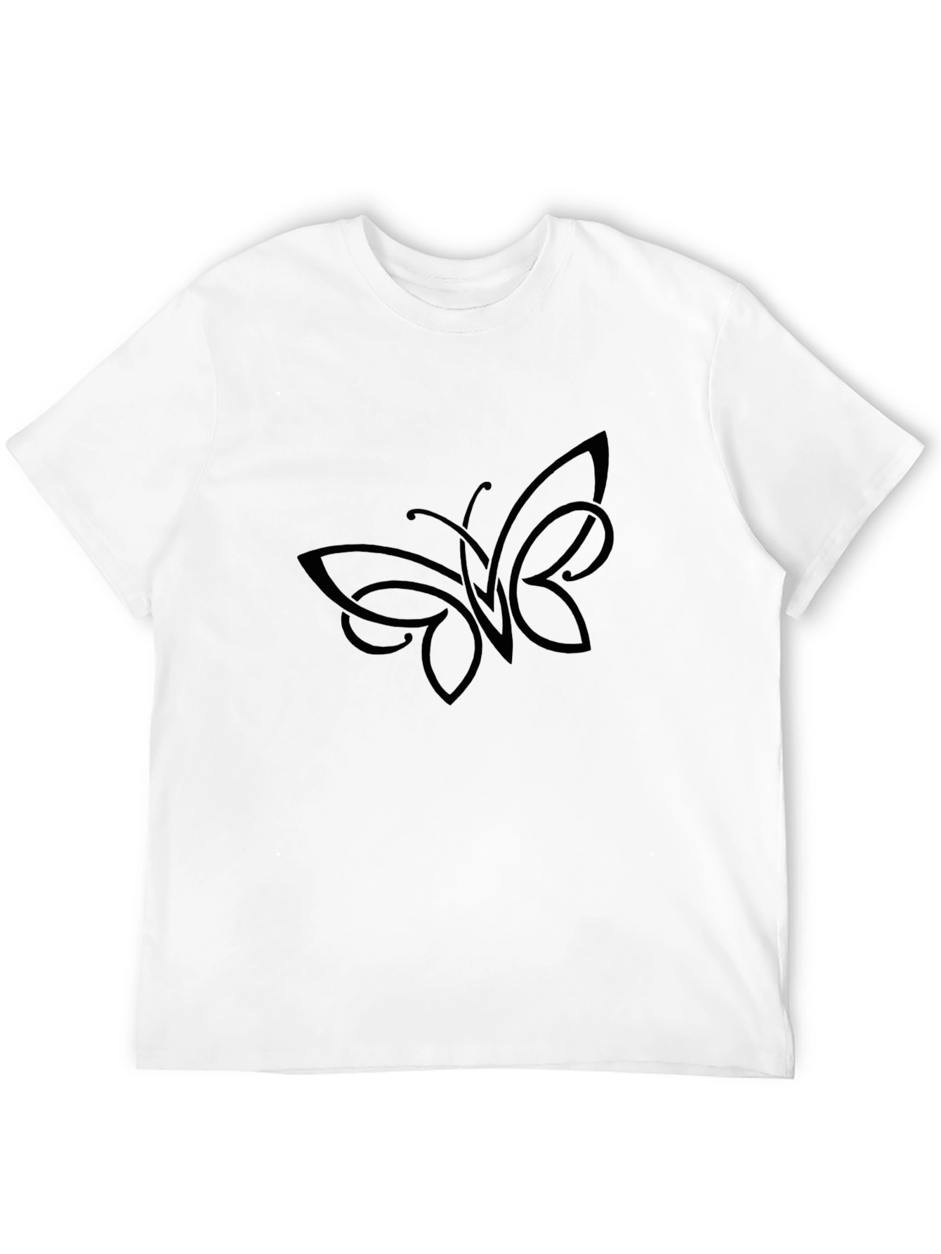 Black Butterfly Graphic Tee - Stylish Casual Wear