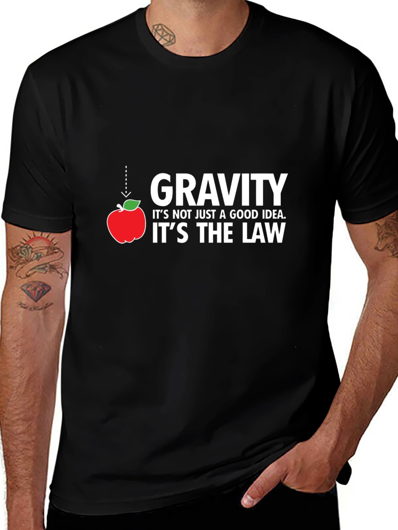 Gravity Law Funny Science T-Shirt