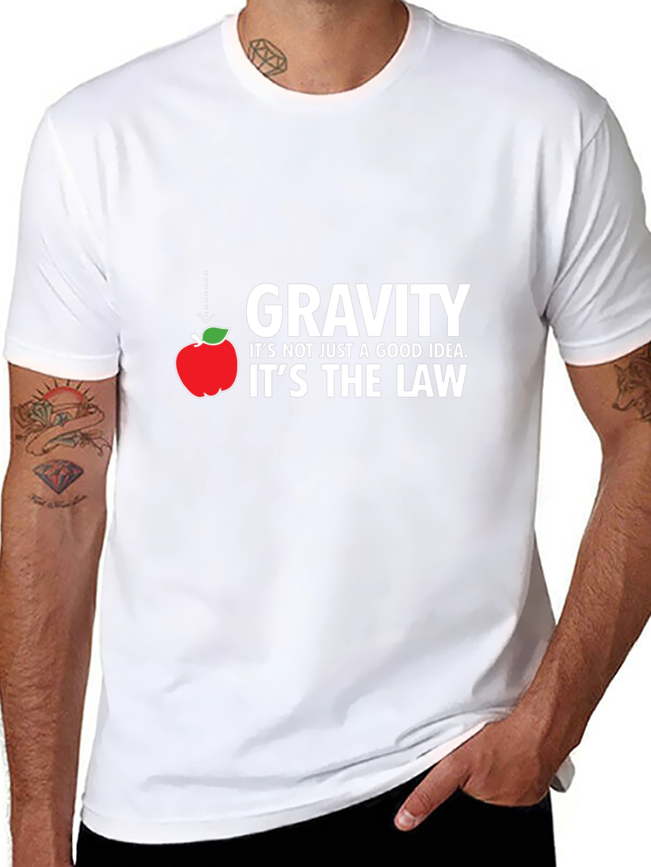 Gravity Law Funny Science T-Shirt