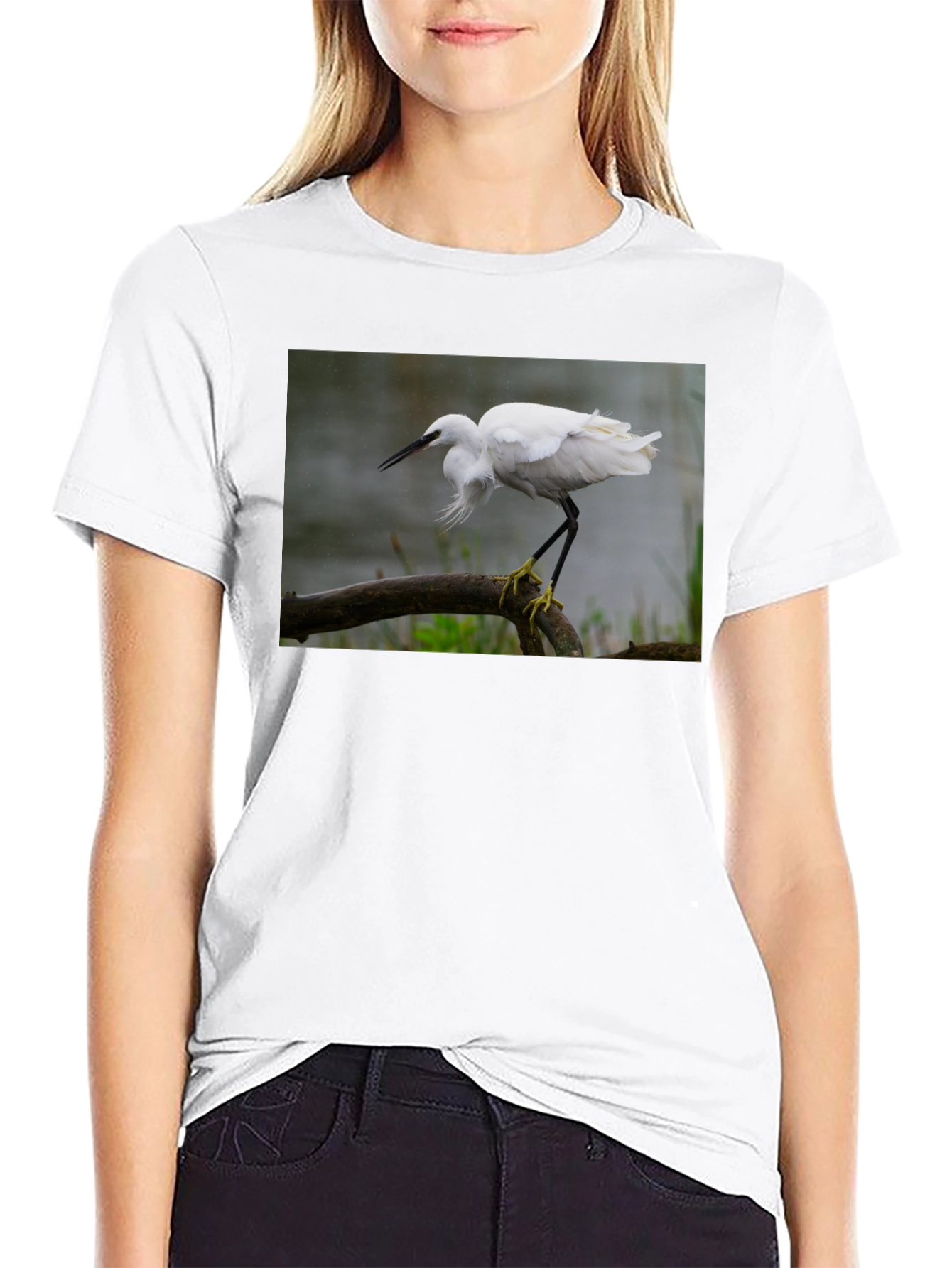 Egret T-Shirt - Nature Bird Tee