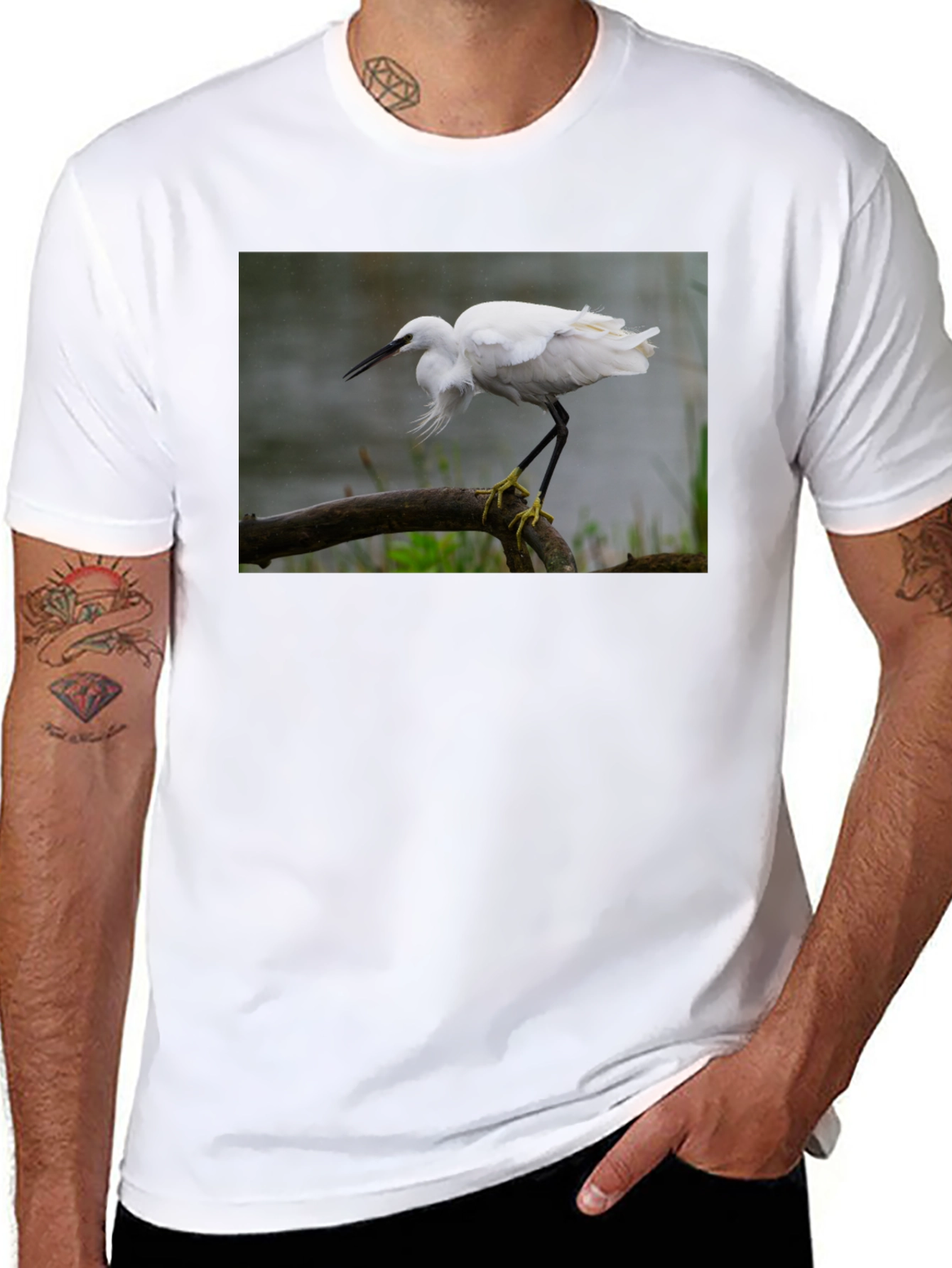Egret T-Shirt - Nature Bird Tee